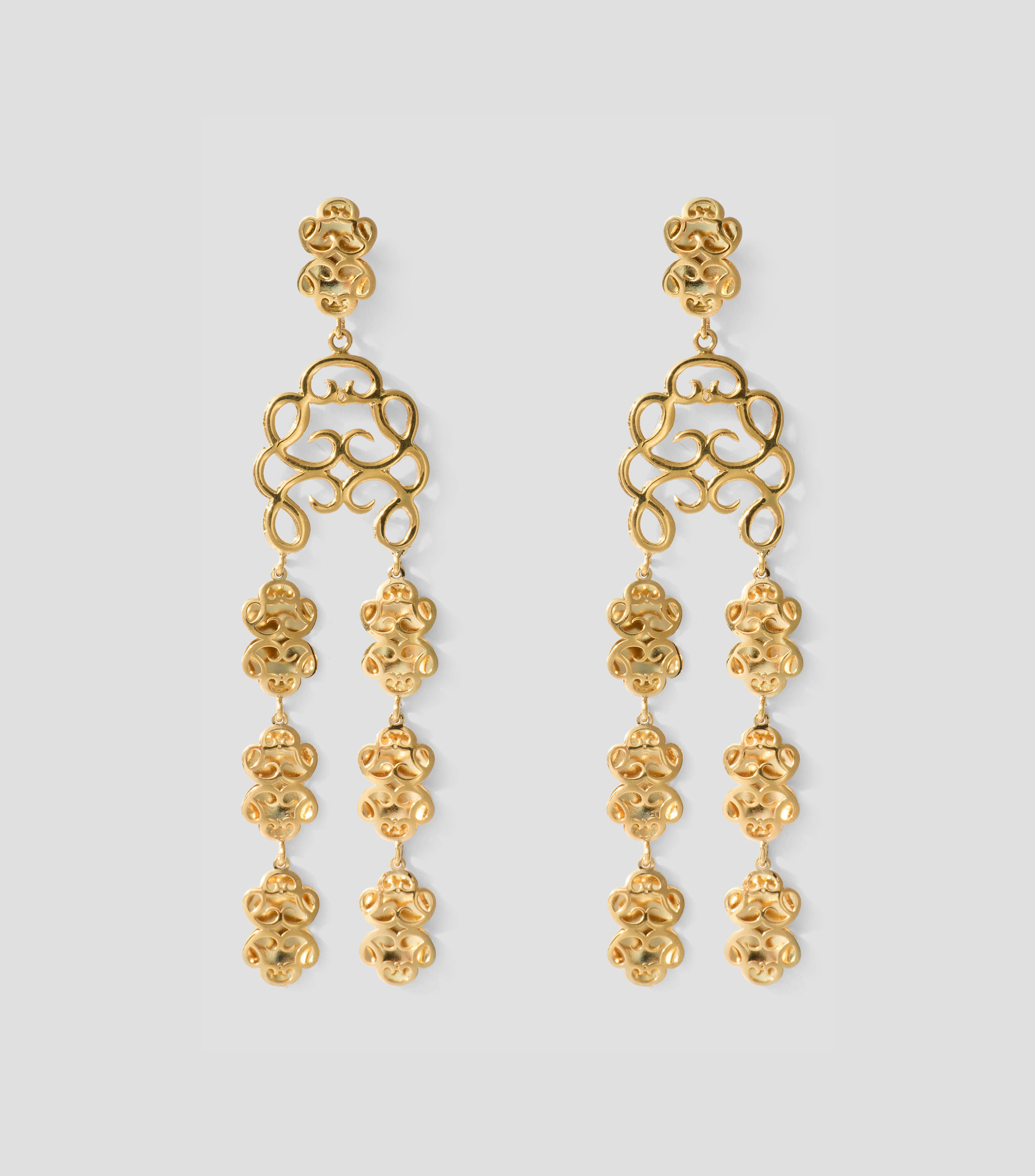 Pendientes en plata .925 Símbolo Real Mujer
