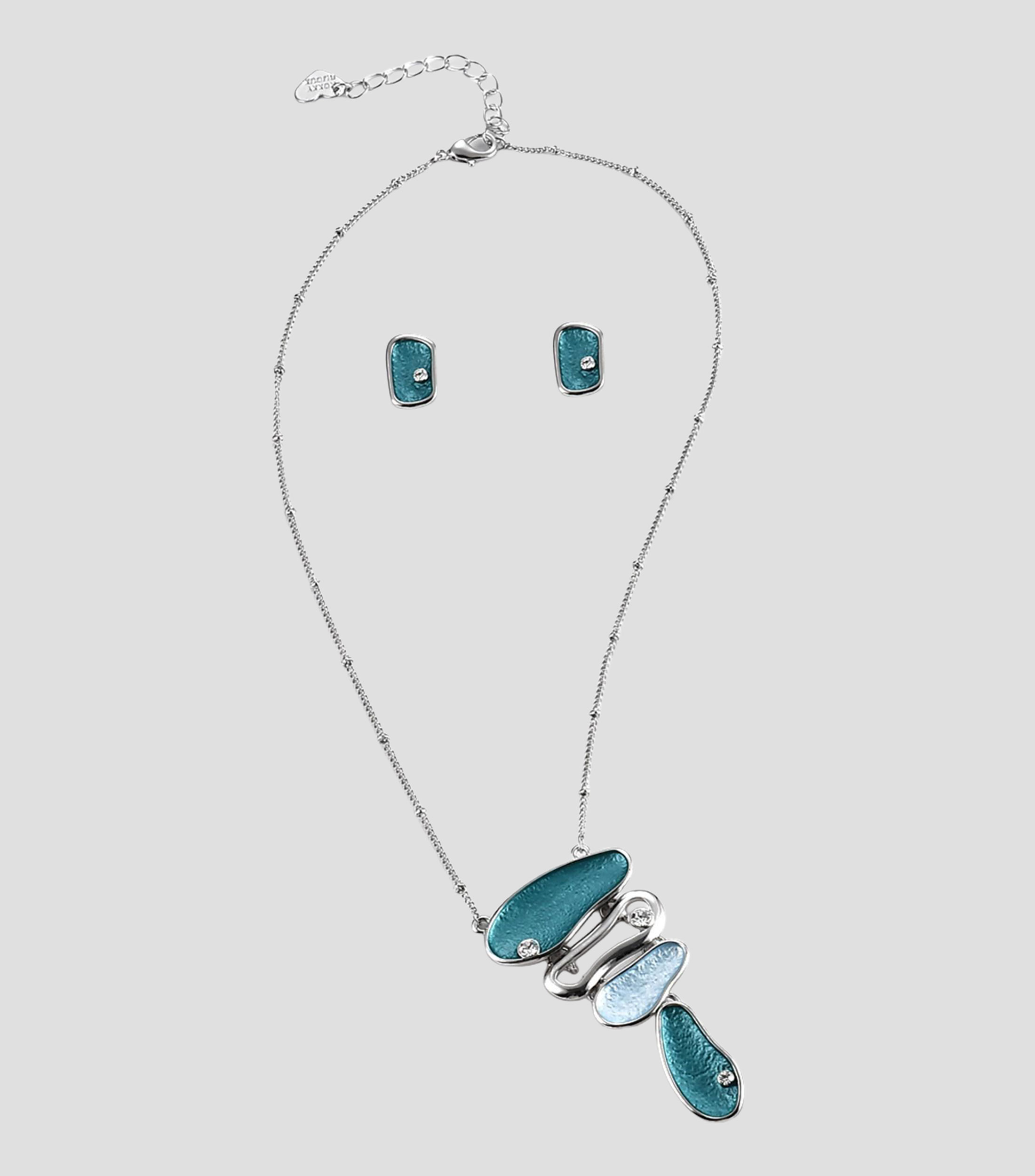 Set collar y aretes Mujer