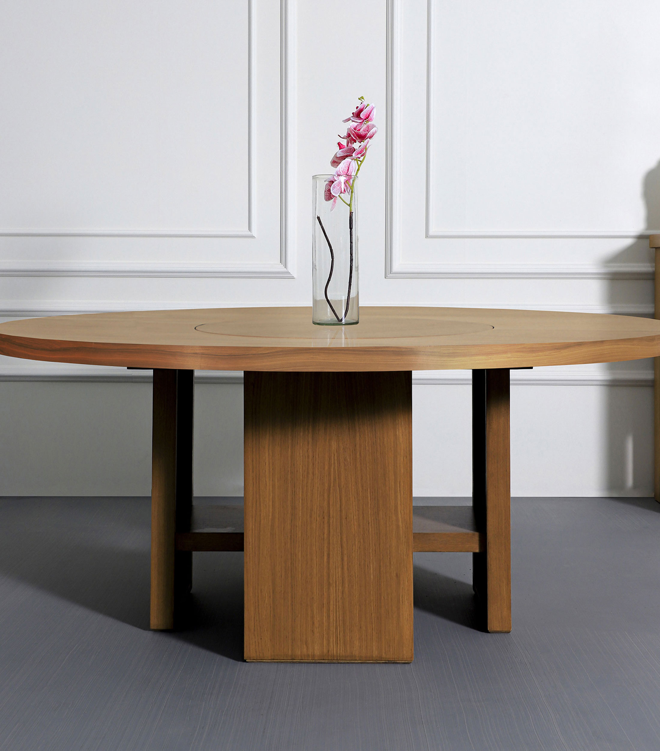 Mesa Dakota en madera de chapa de encino