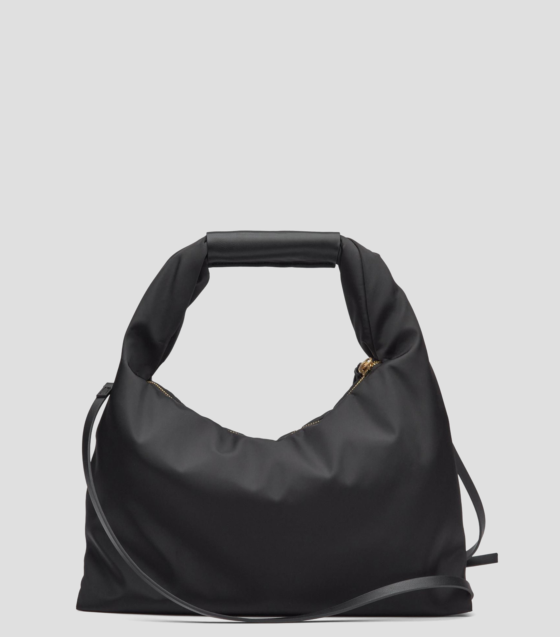 Bolsa shoulder lisa negra Mujer