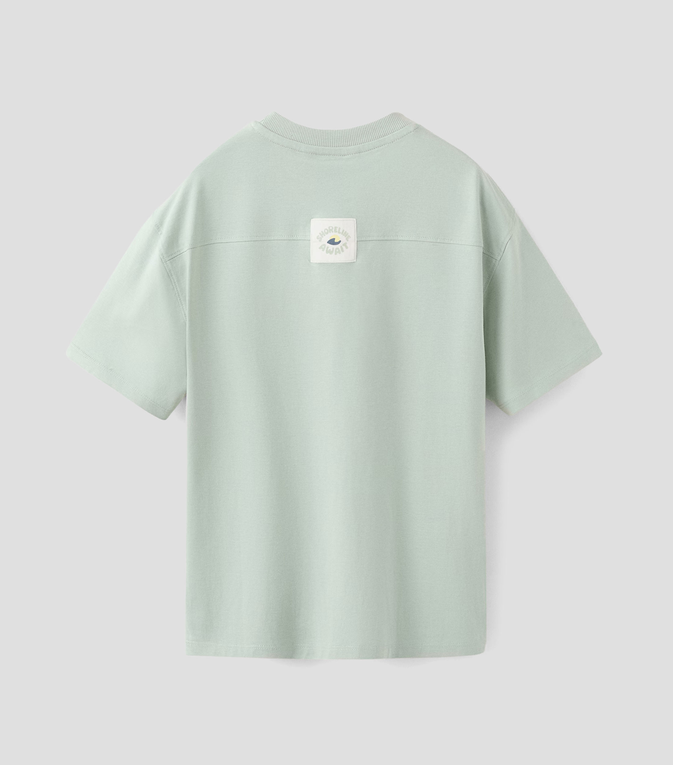 Playera cuello redondo manga corta estampada Niño