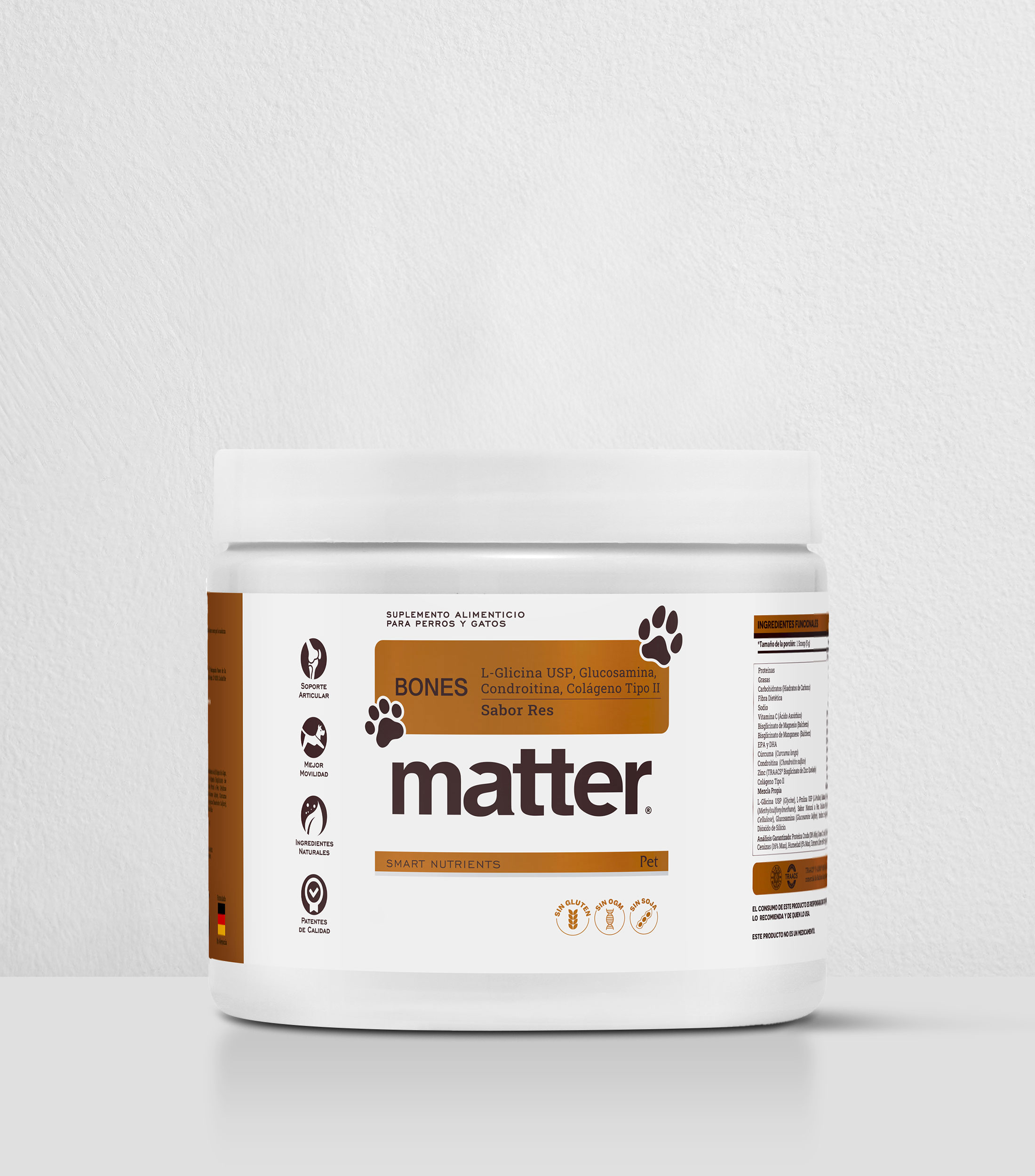 Suplemento para Mascotas Bones Pet, 350 g