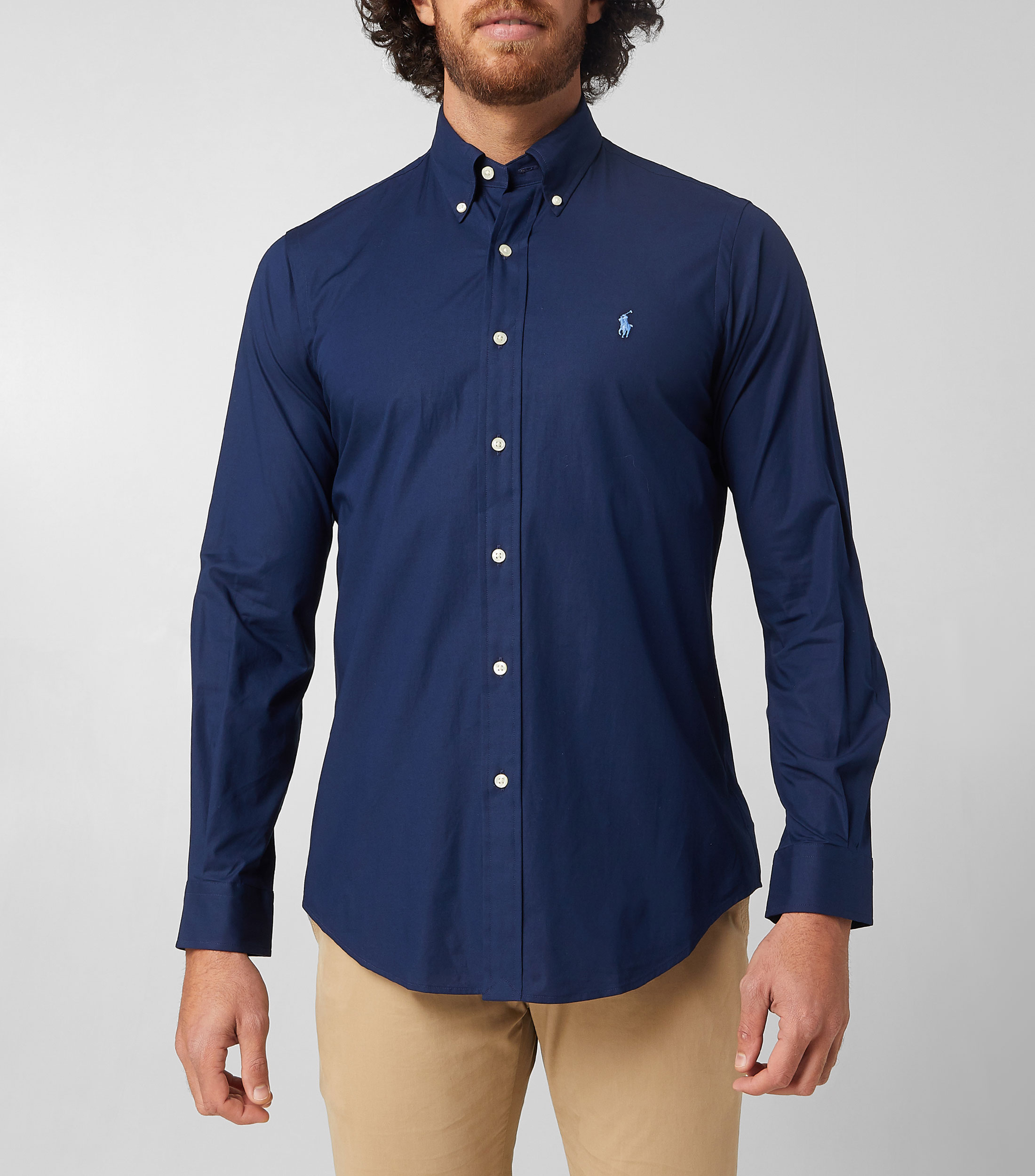 Color Azul Marino Camiseta Manga Larga Azul Electrico Camiseta