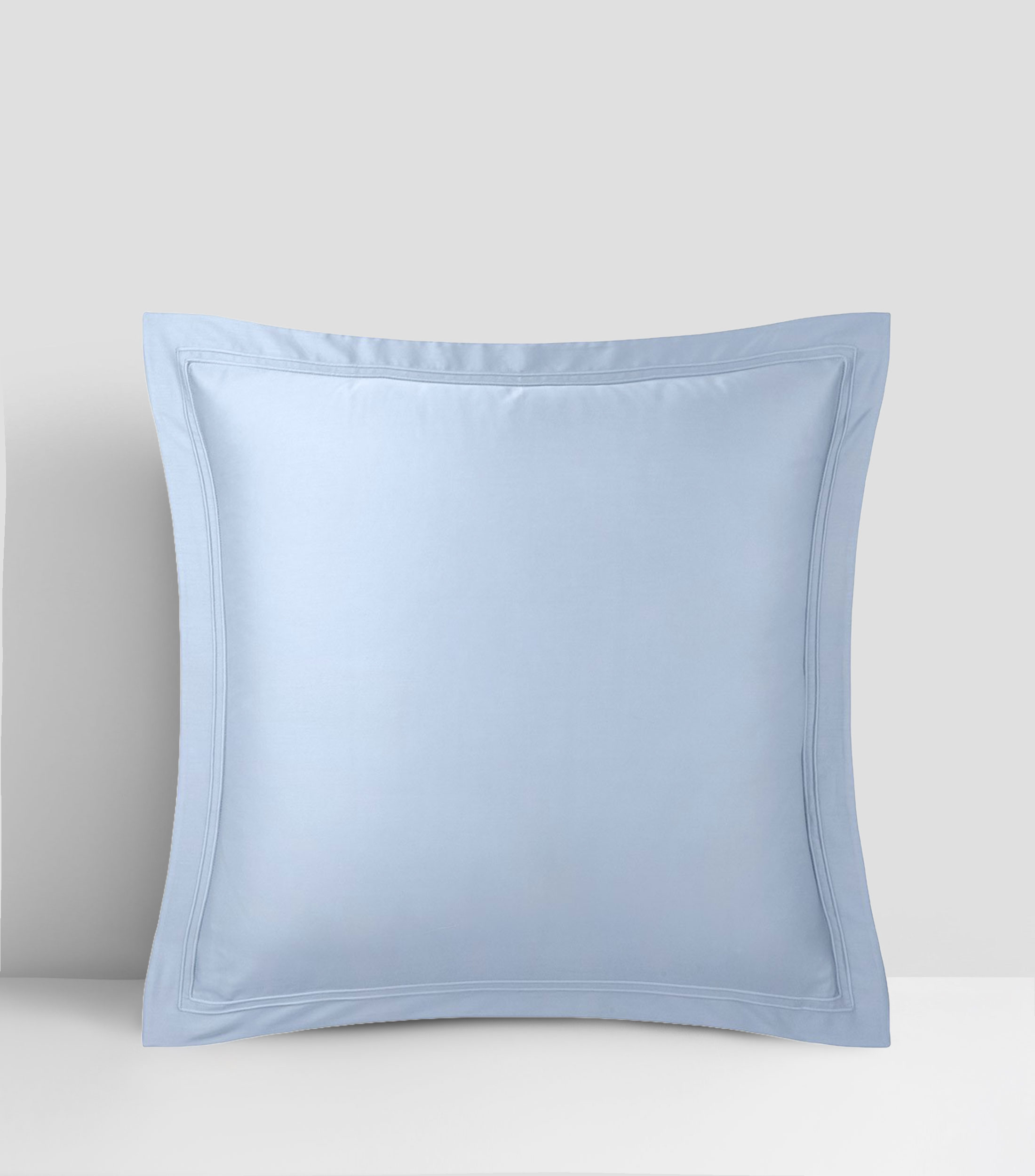 Funda para almohada euro en algodón Triomphe azul