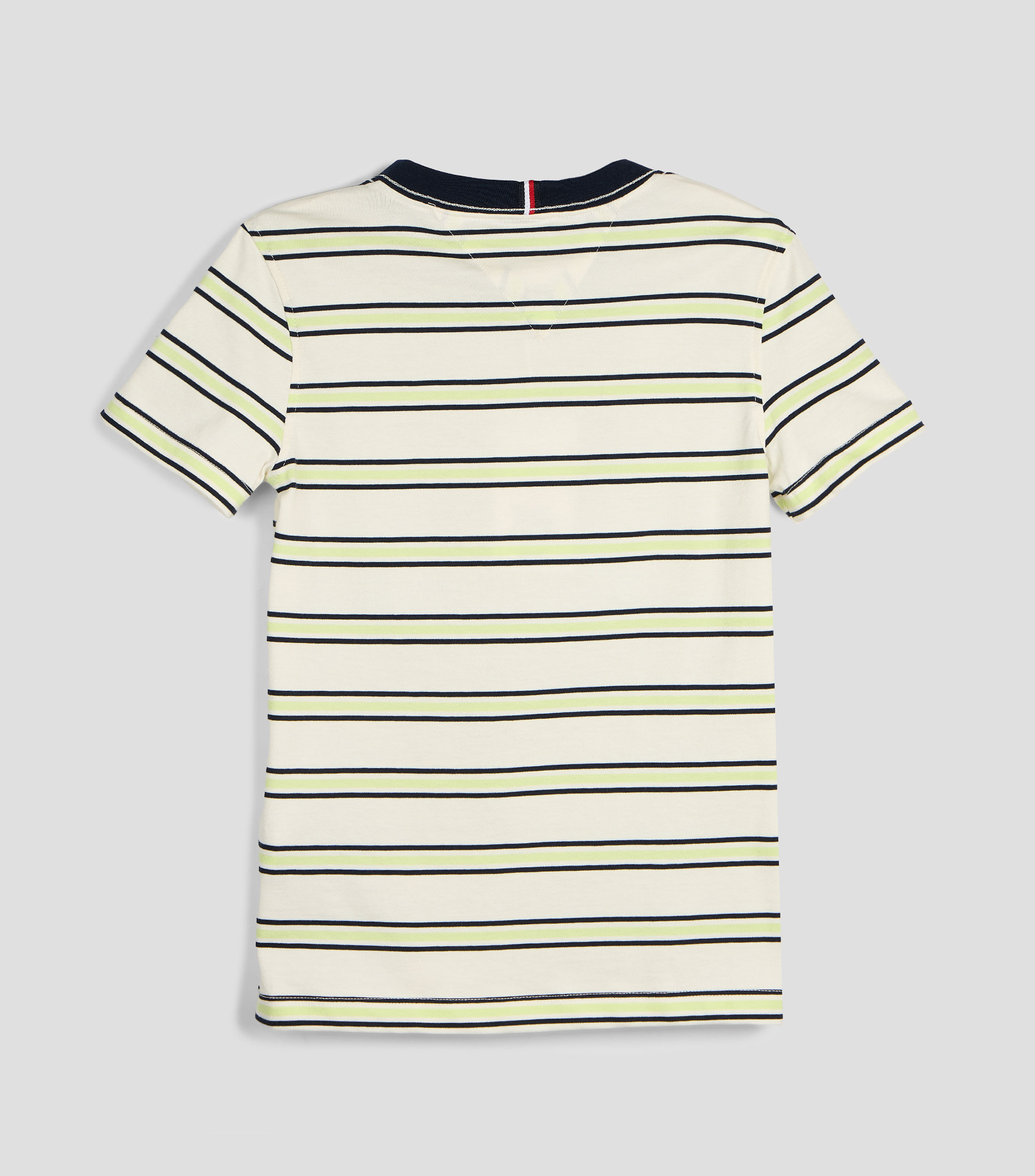 Playera cuello redondo manga corta con rayas Niño