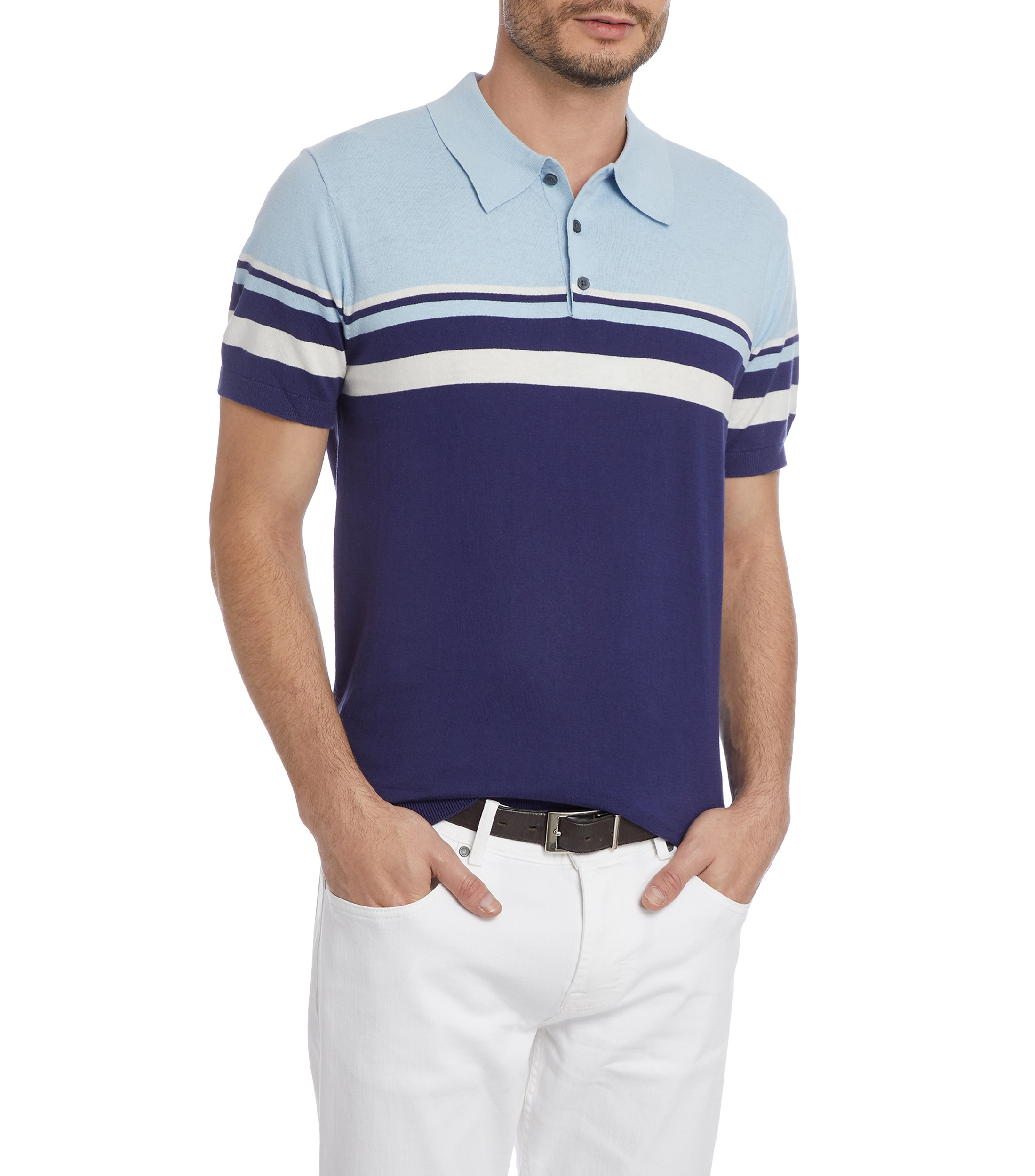 Pertegaz Playera Polo con franjas Hombre - El Palacio de Hierro