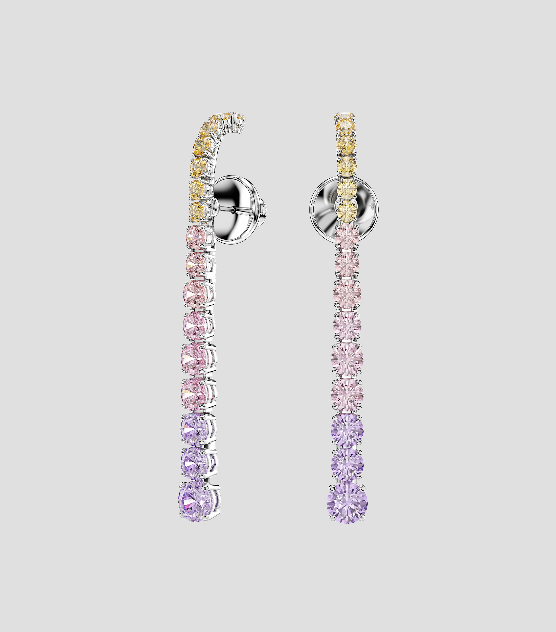 Aretes con cristales Matrix Mujer