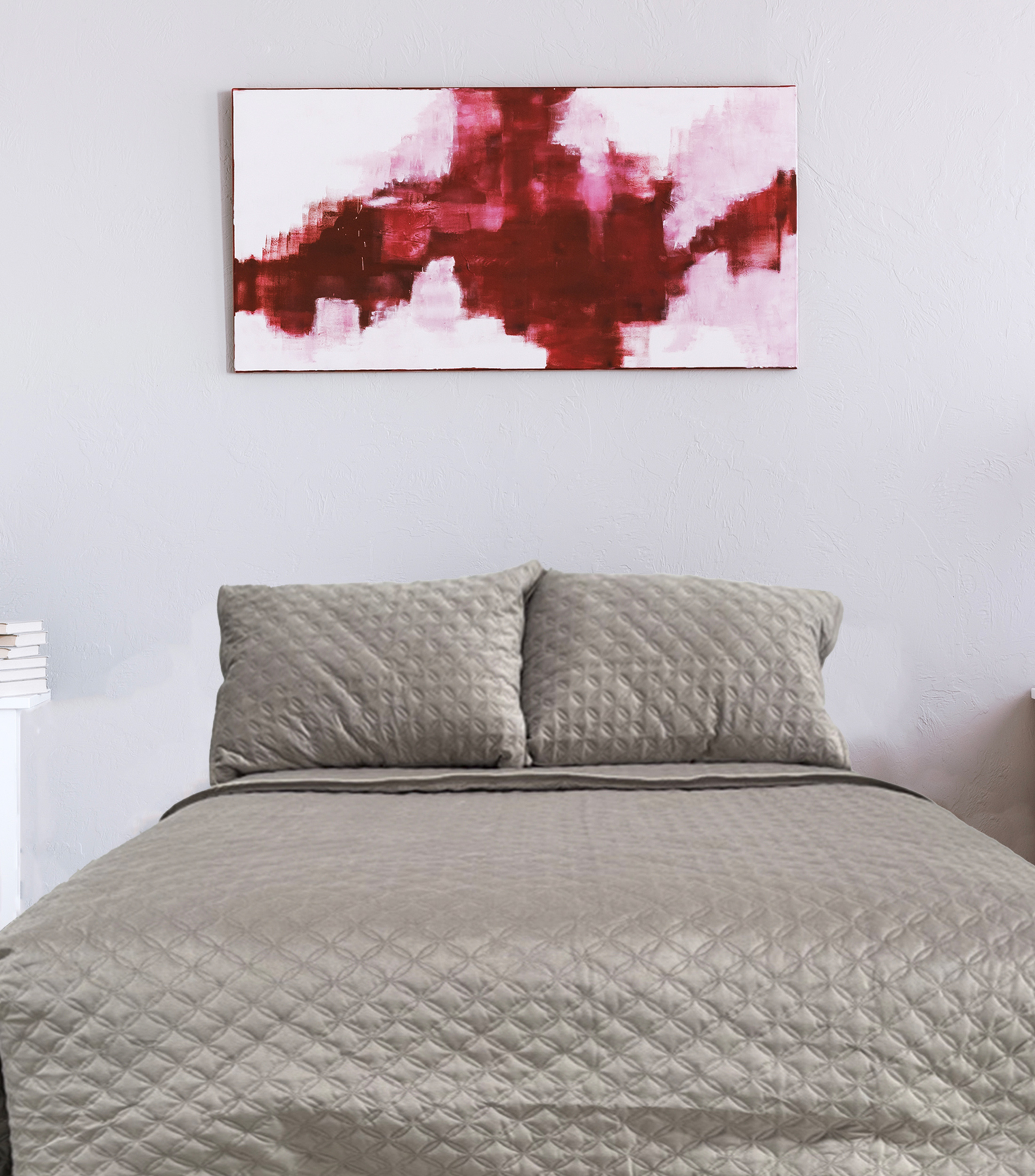 Quiltset Velvet Grisradiant Ks