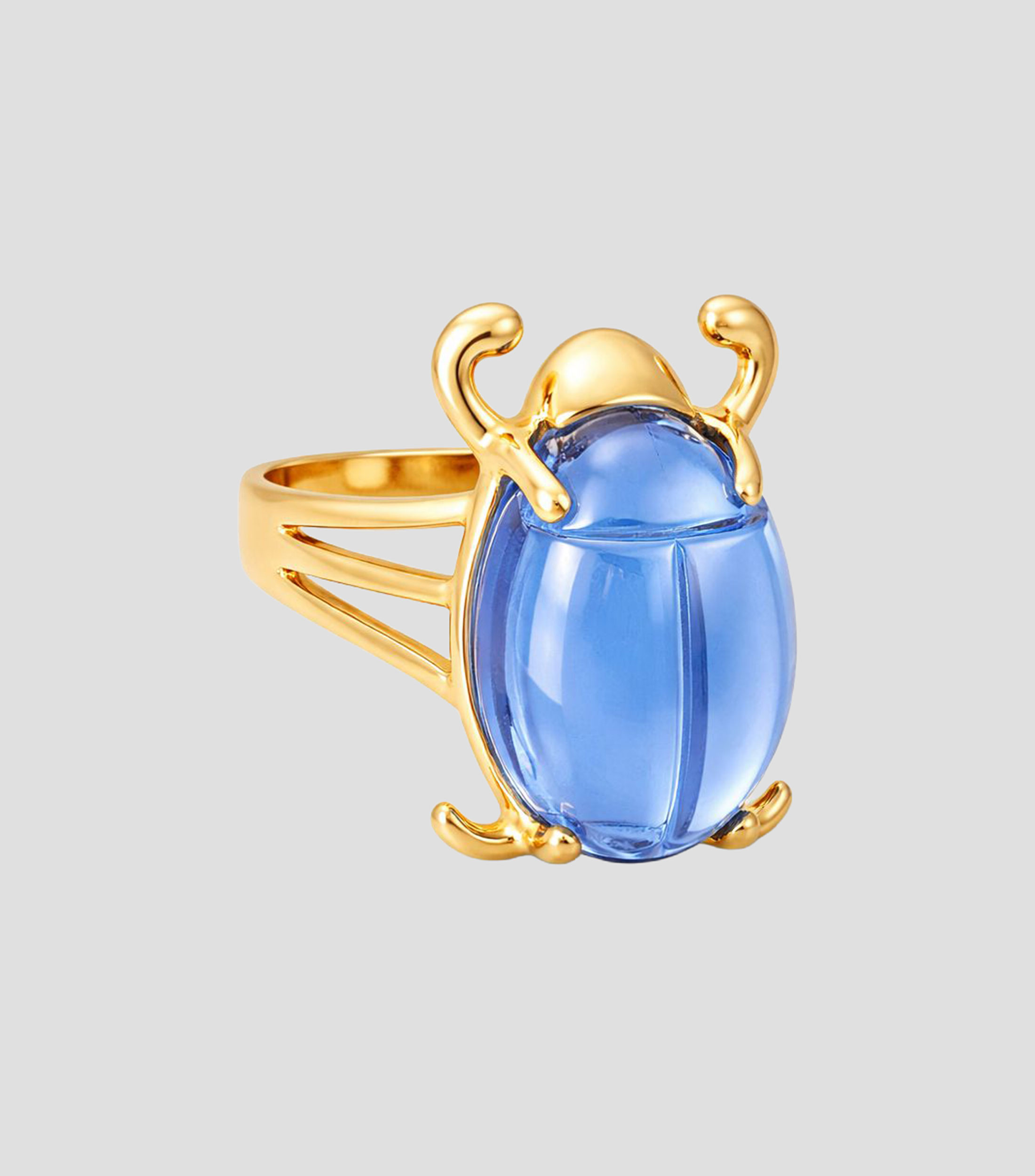 Anillo en Plata .925 Aire con vidrio Mujer
