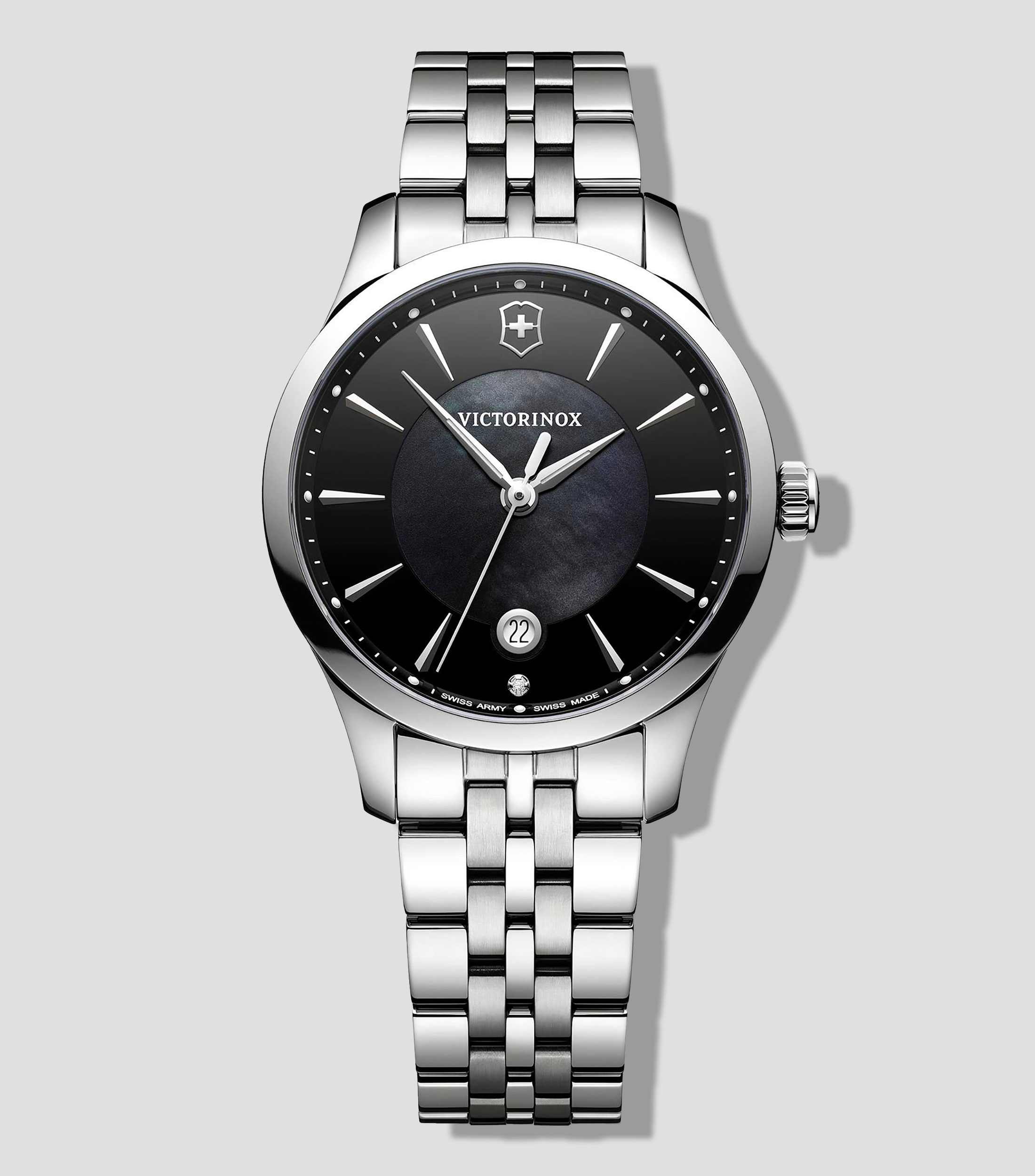 Reloj para Mujer Alliance Small Casual Negro, Plateado
