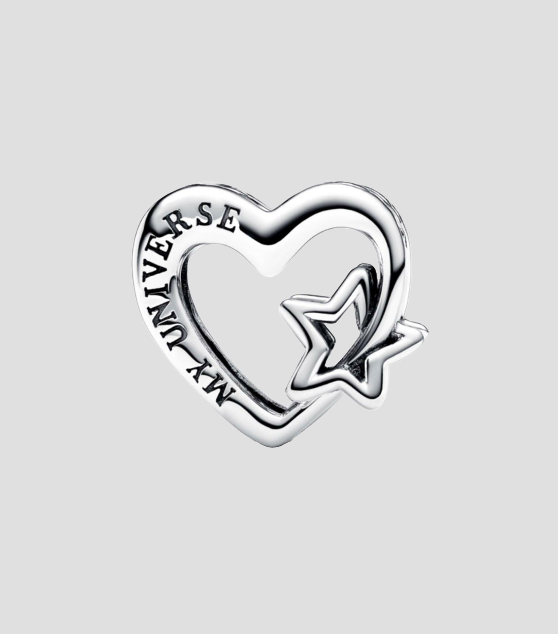 Charm de filigrana corazón y estrella Mujer