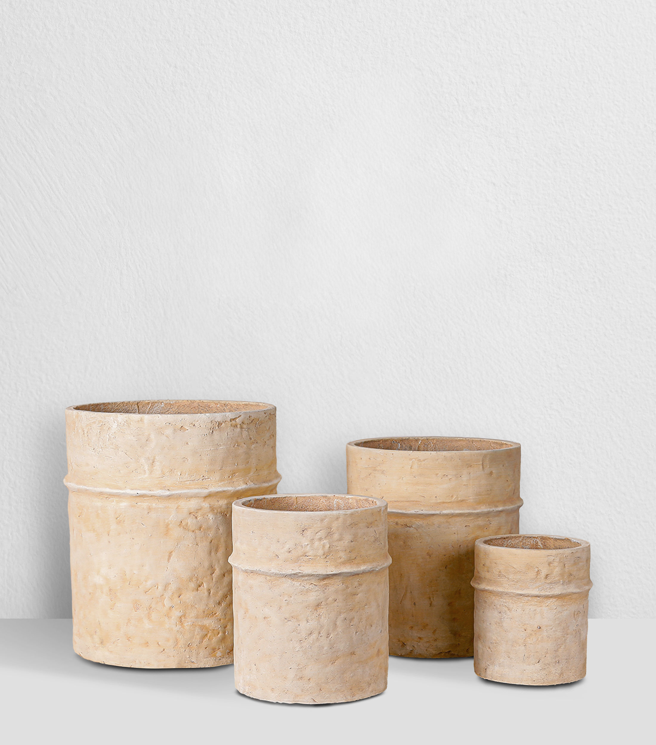 Set de 4 Macetas en Terracota