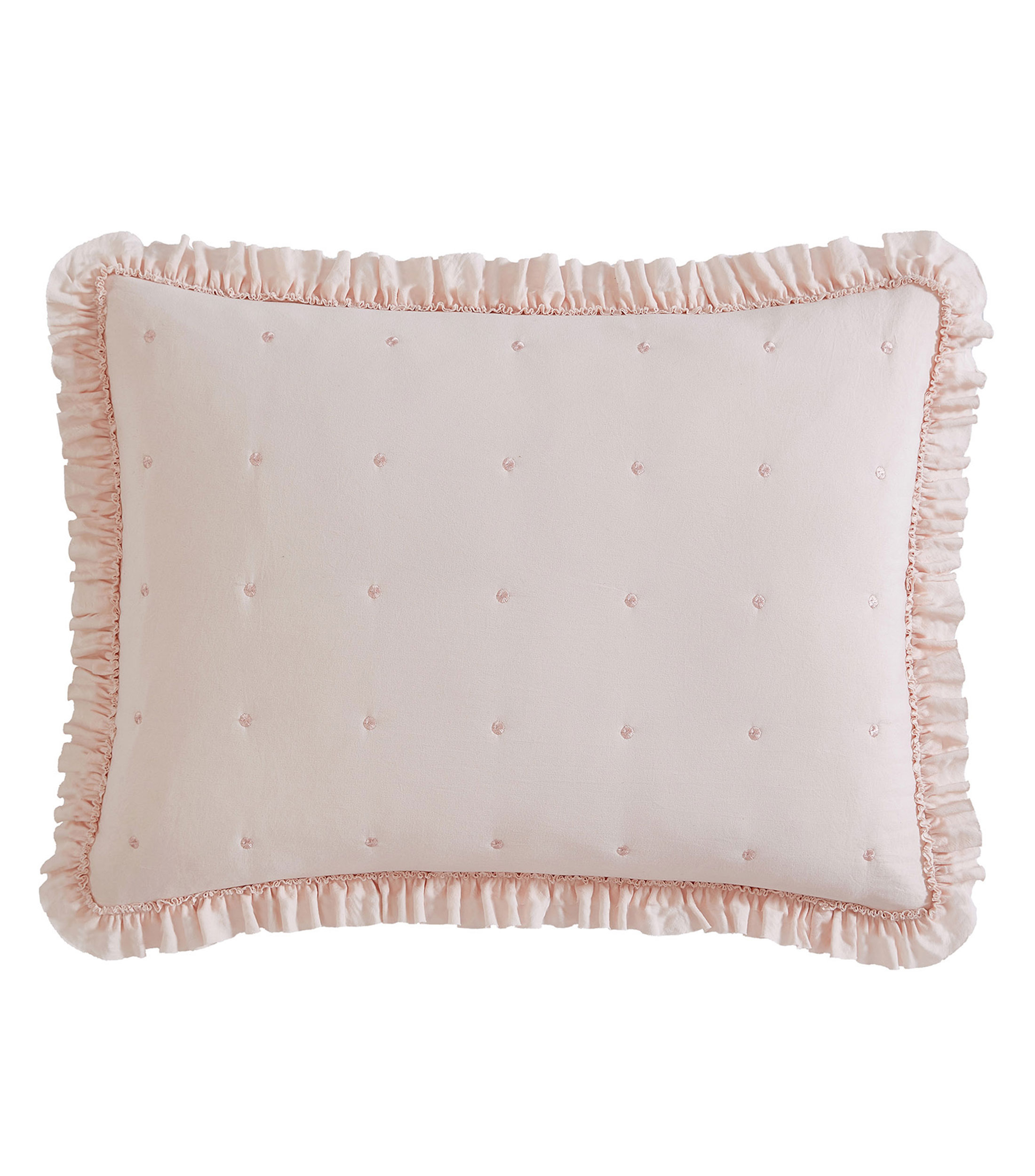 Juego de colcha Individual en Algodon Hailee Light Rosa