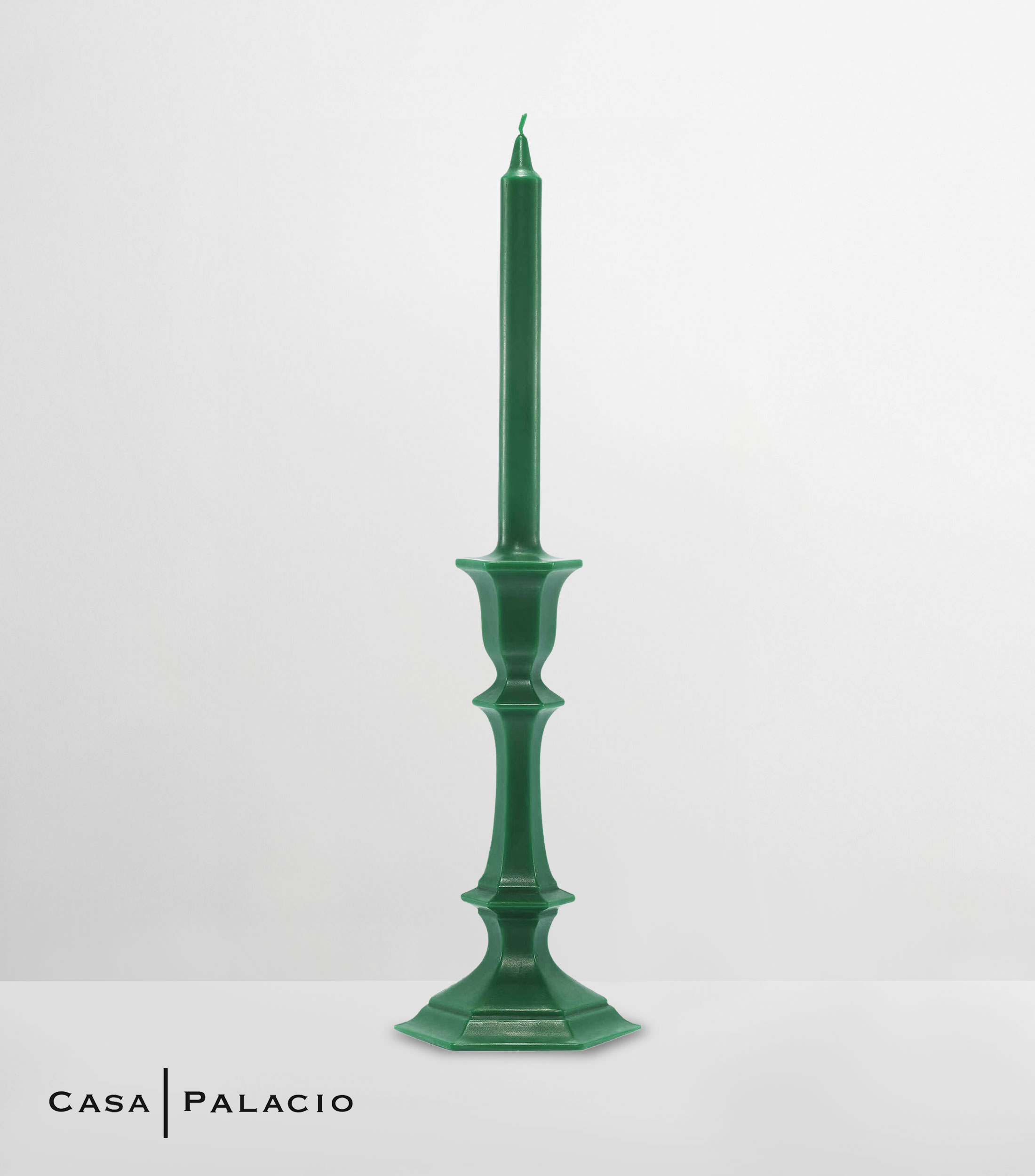 Vela decorativa Harcourt en cera verde