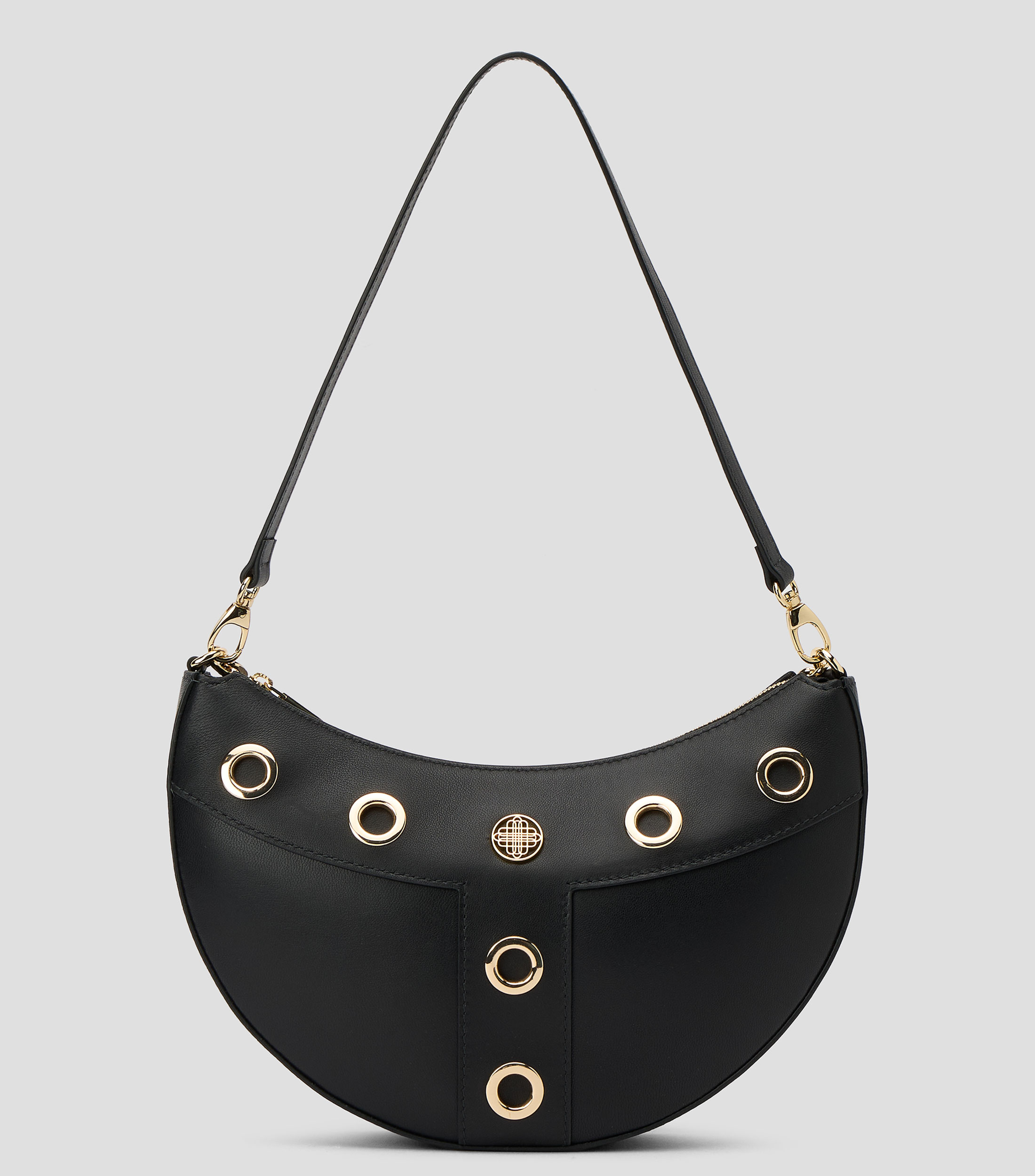 Bolsa hobo en piel lisa Mujer