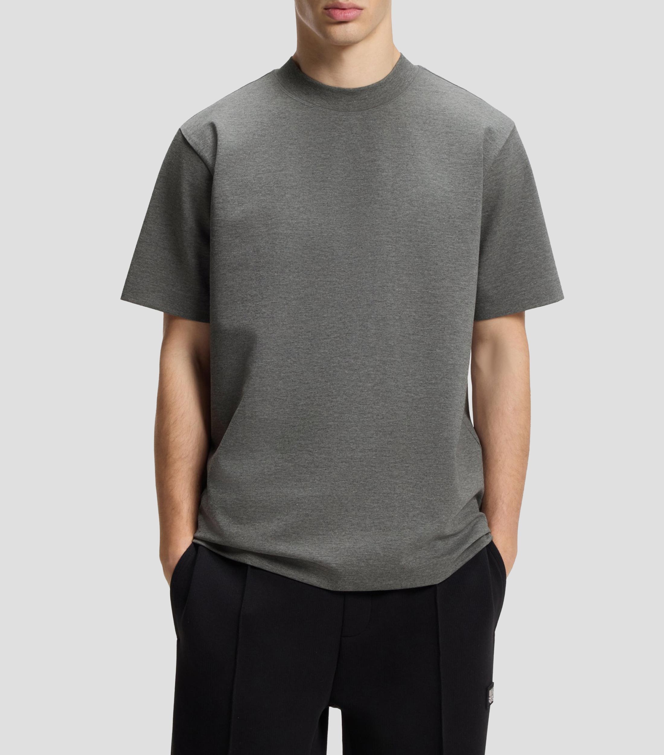 Playera cuello redondo manga corta jaspeada Hombre