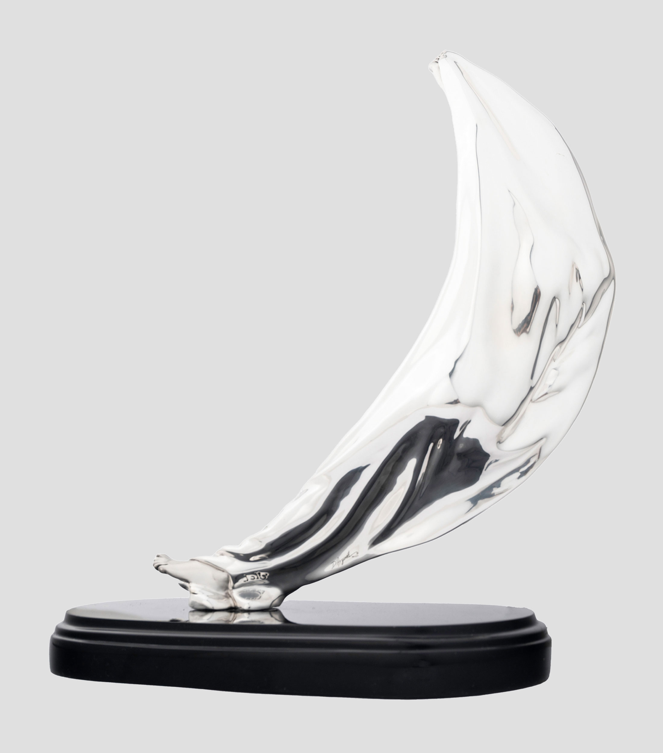 Figura decorativa Luna en plata