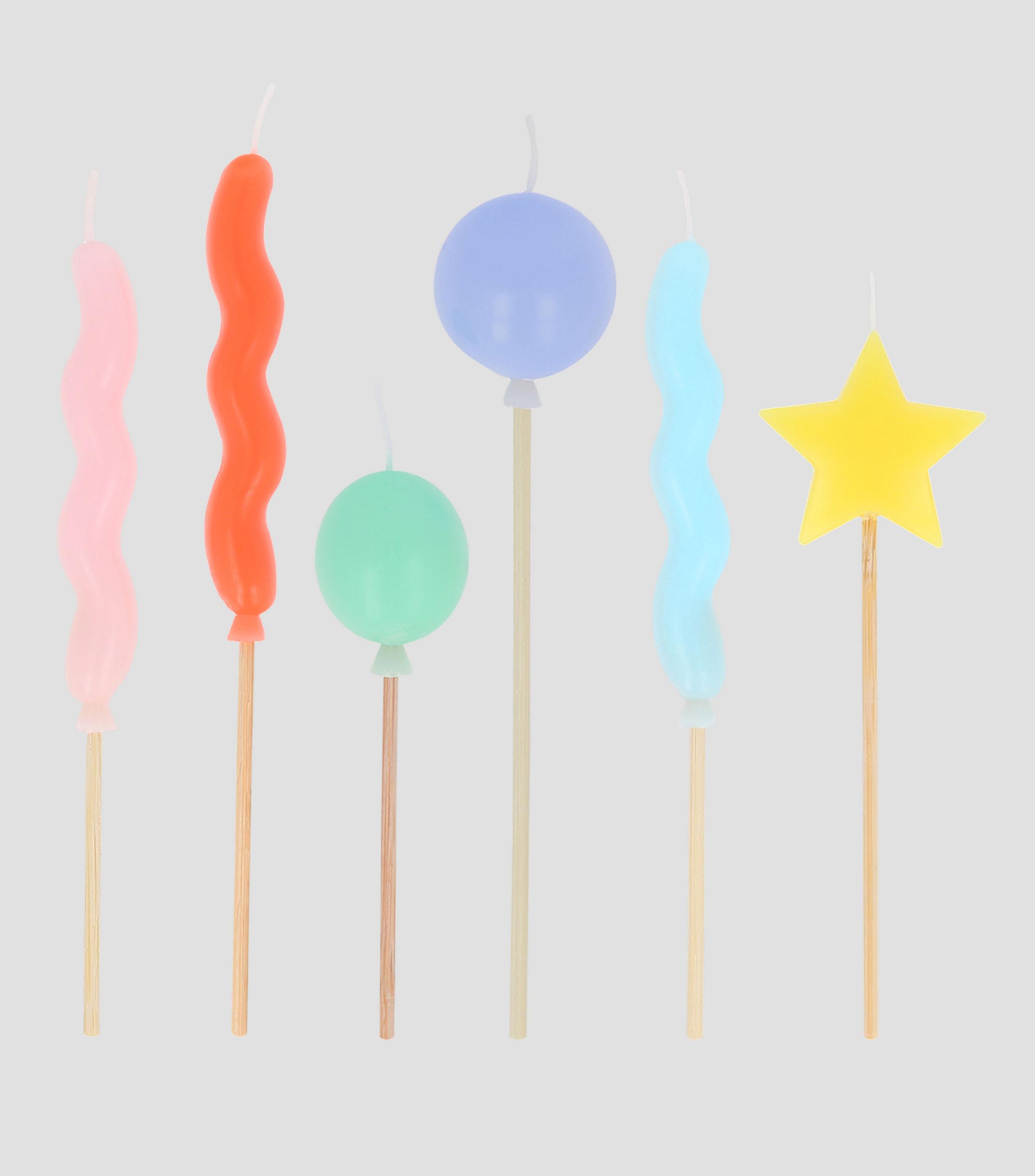 Set 6 Velas de Cumpleaños