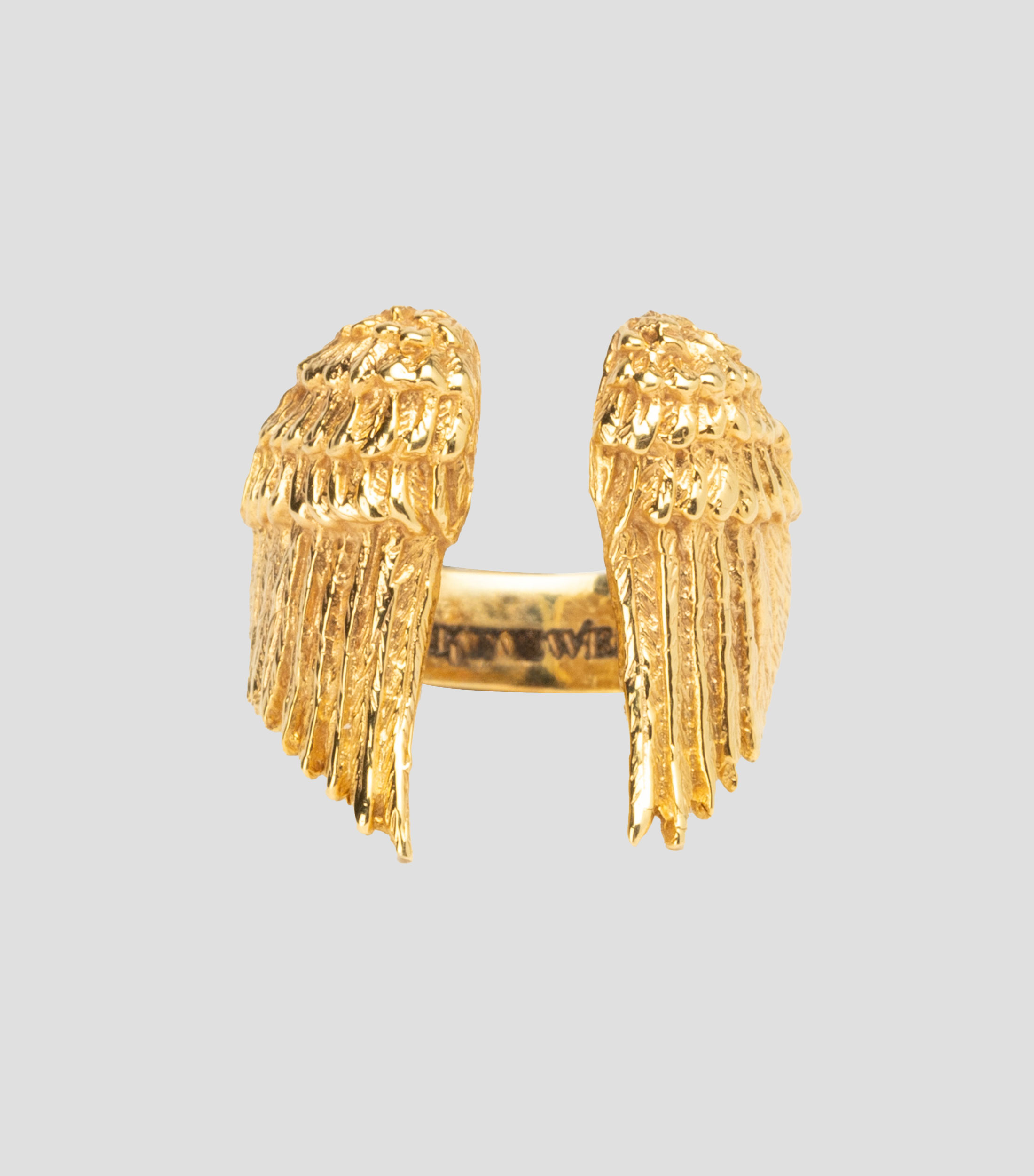 Anillo abierto en Oro de 14 kilates Angel Rock Wings Hombre