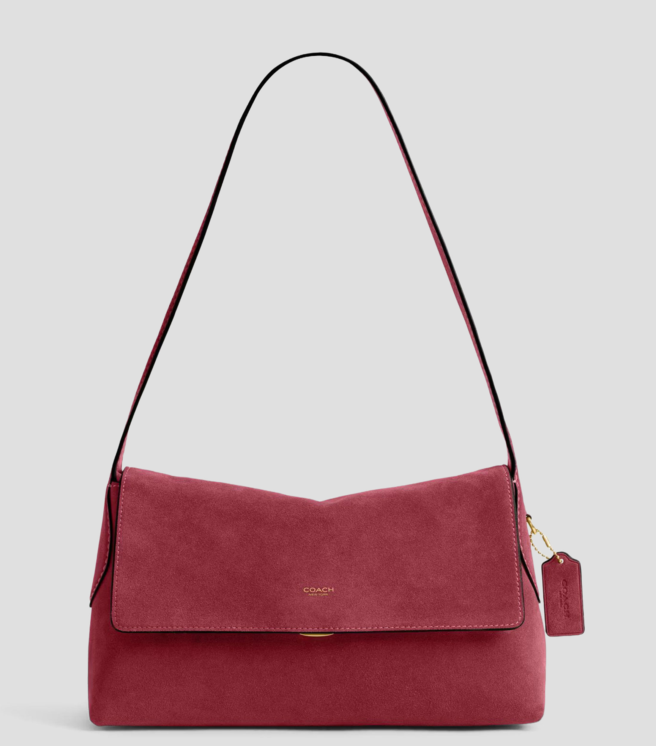 Bolsa Shoulder en suede Chelsea 30 liso Mujer