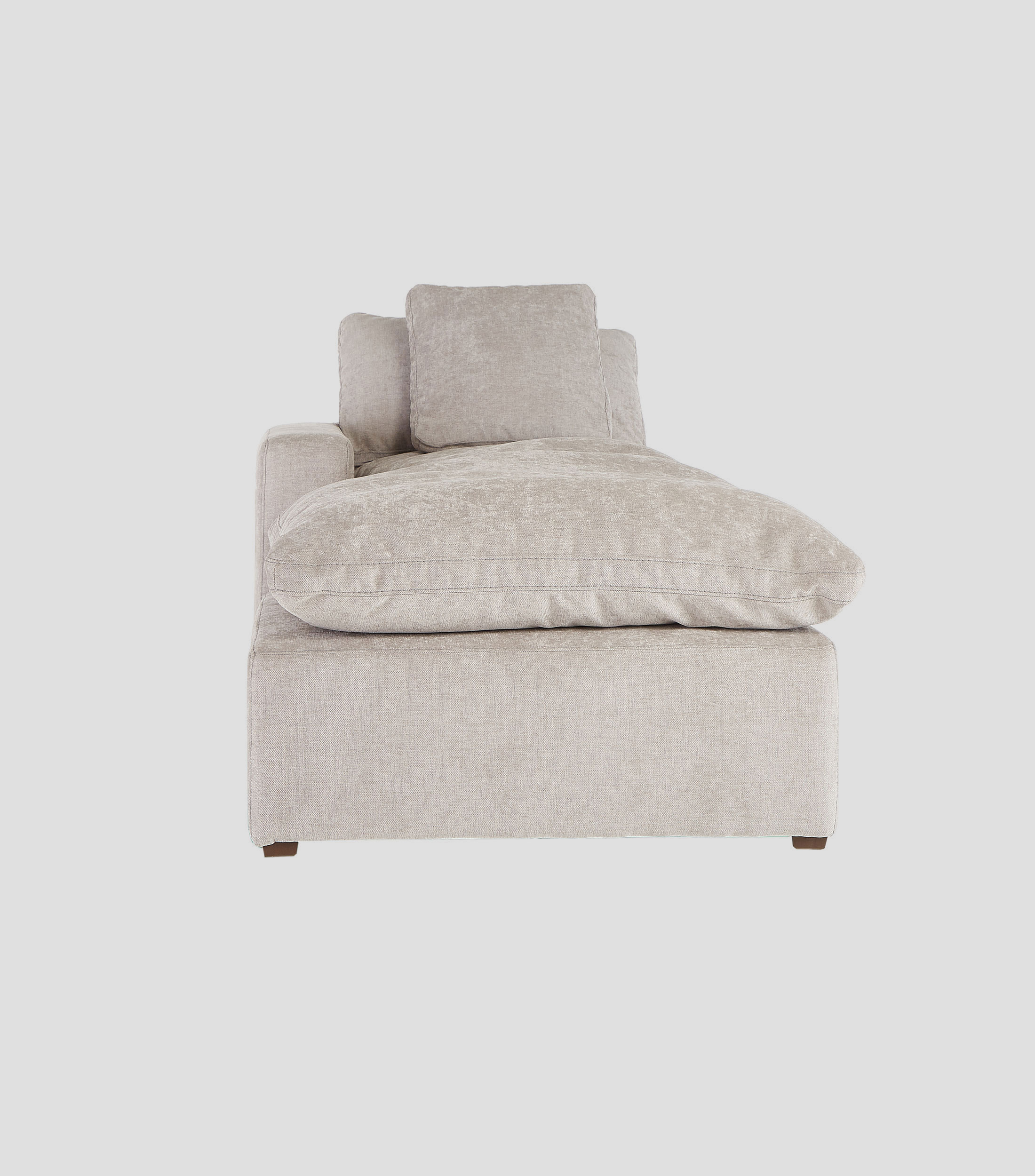 Chaise Lounge Izquierdo Serena Gris Claro