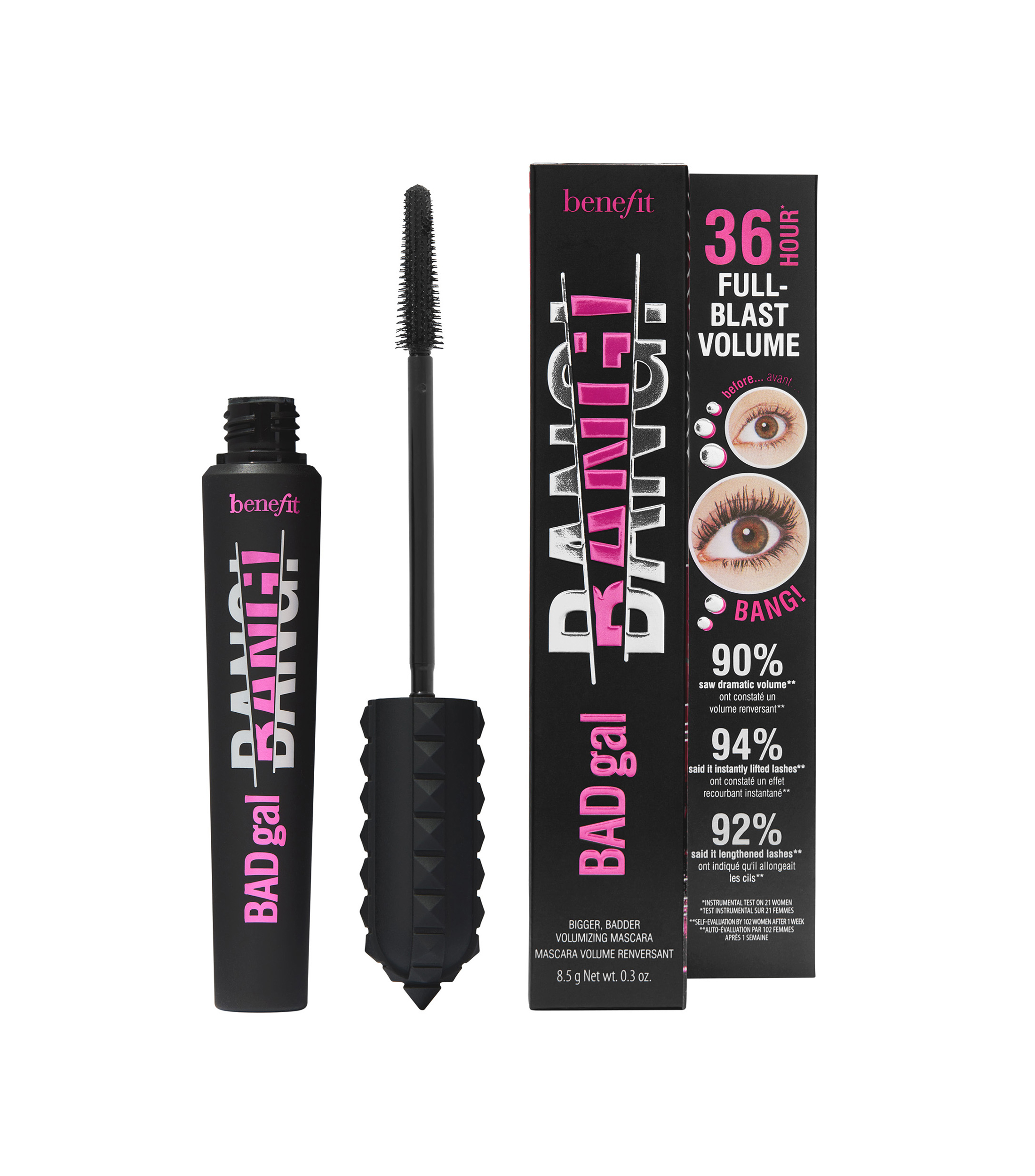 Máscara de pestañas voluminizadora Bad gal BANG!, 8.5 gr