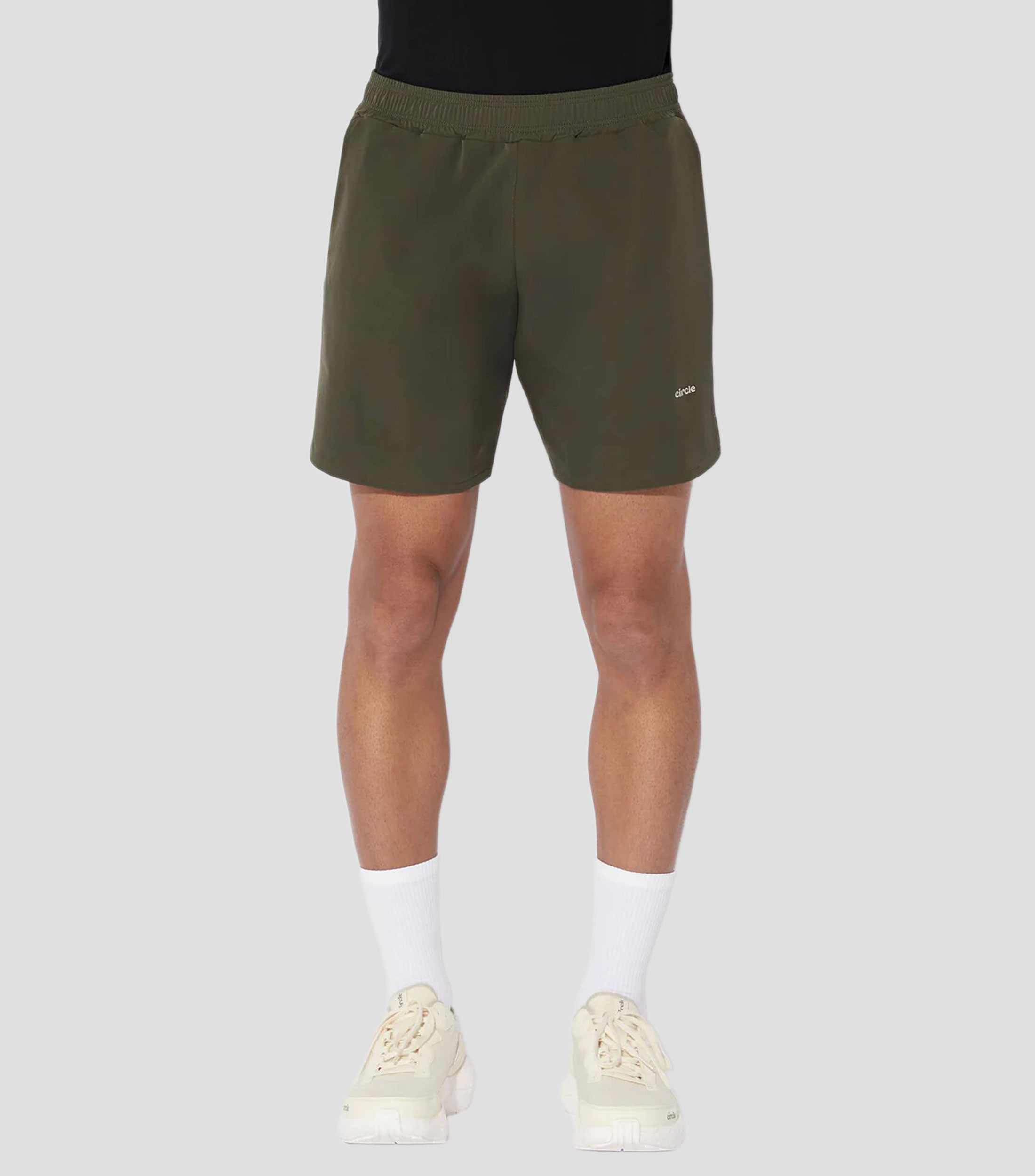 Short para correr liso Hombre