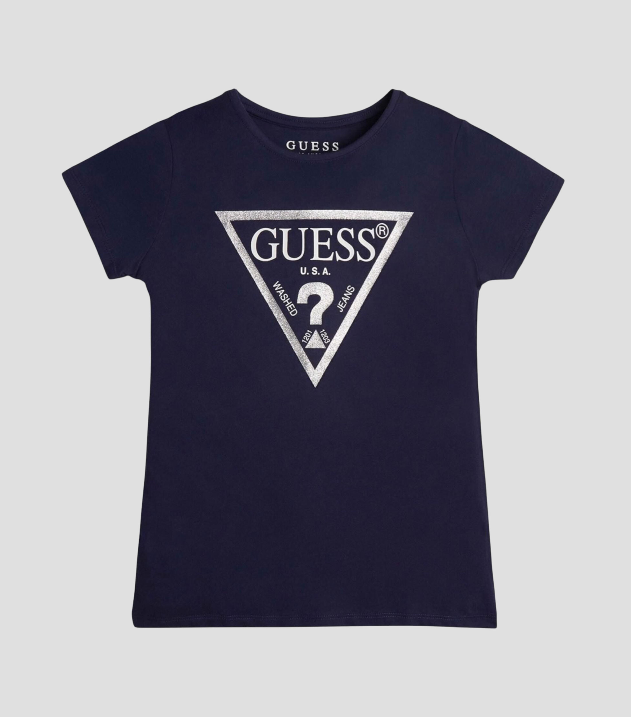 Playera cuello redondo manga corta estampada Niña