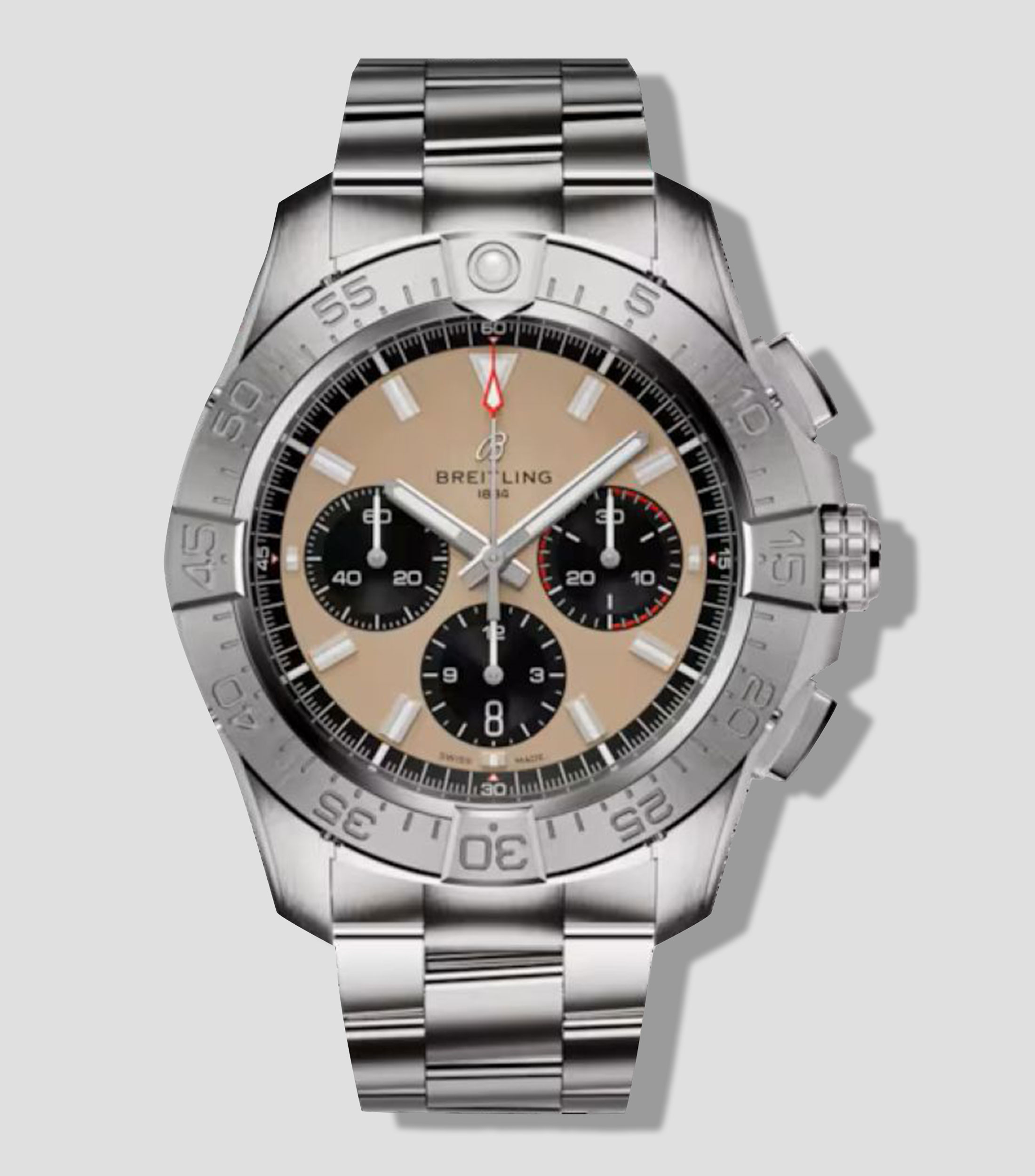 Reloj para Hombre Avenger B01 Deportivo Café, Plateado
