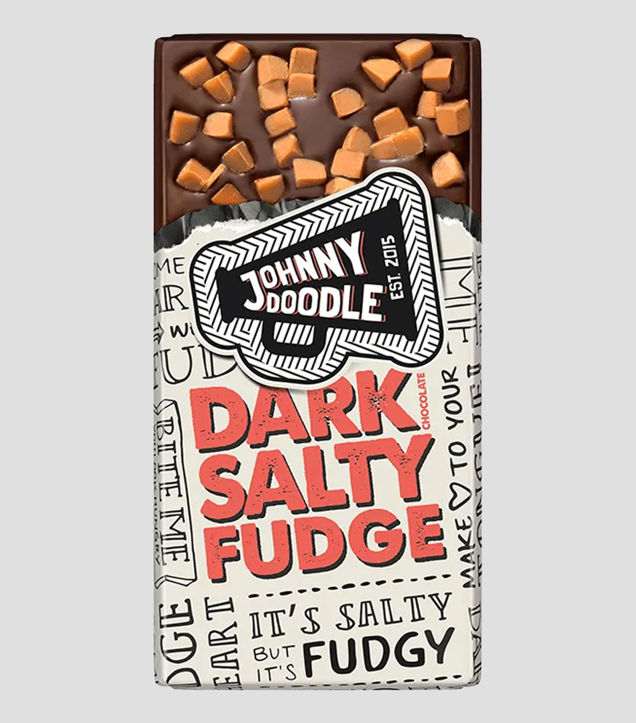 Chocolate en barra Dark Salty Fudge, 150 gr