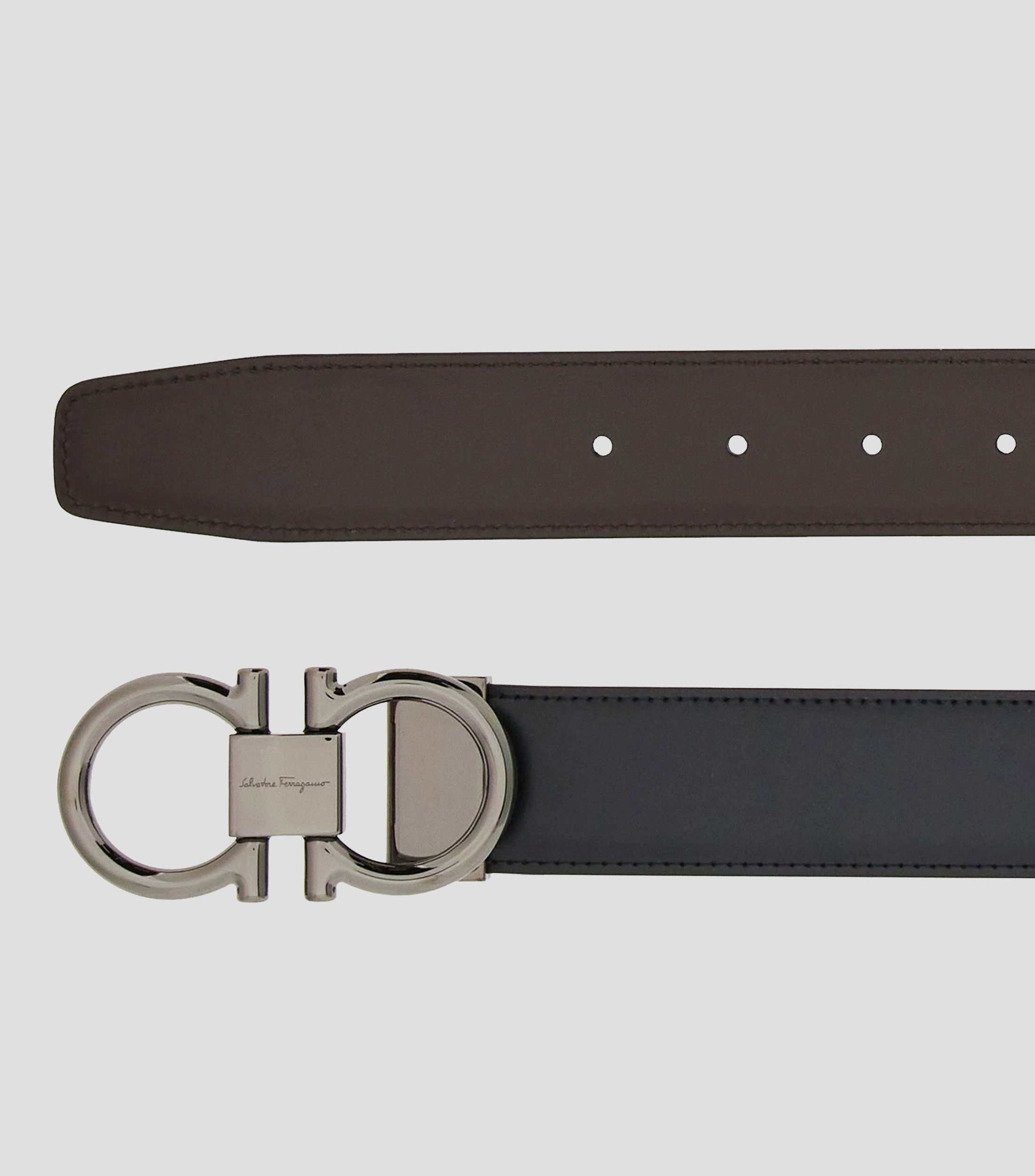 Cinturón reversible y ajustable Gancini Hombre