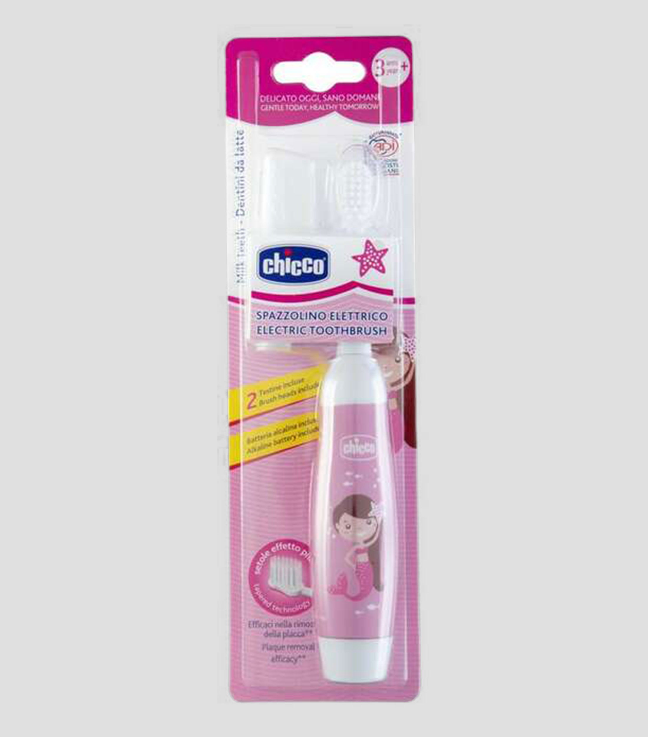 Cepillo de dientes eléctrico para bebé Rosa