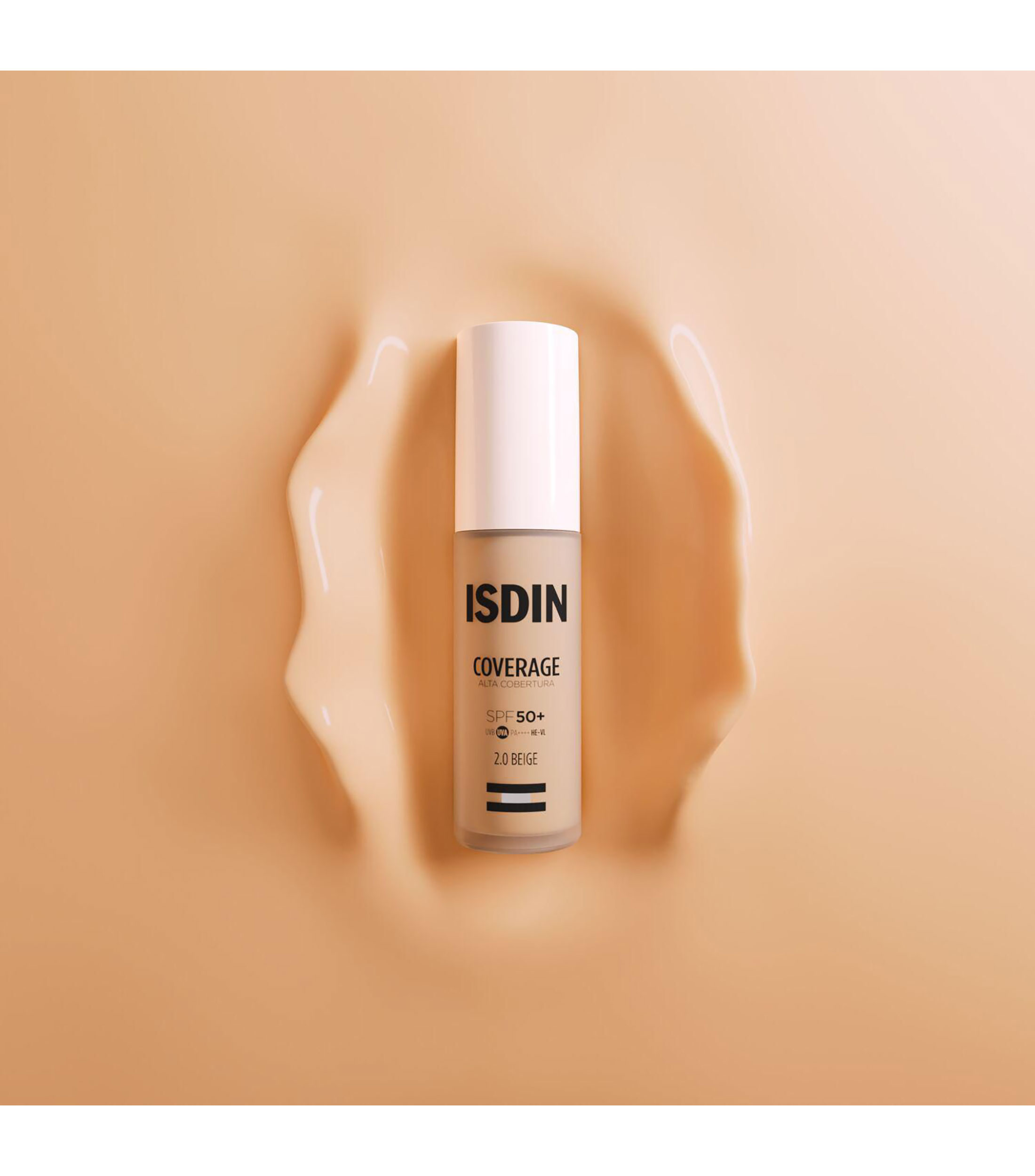 Base de maquillaje Coverage 2 Beige SPF 50+, 30 ml