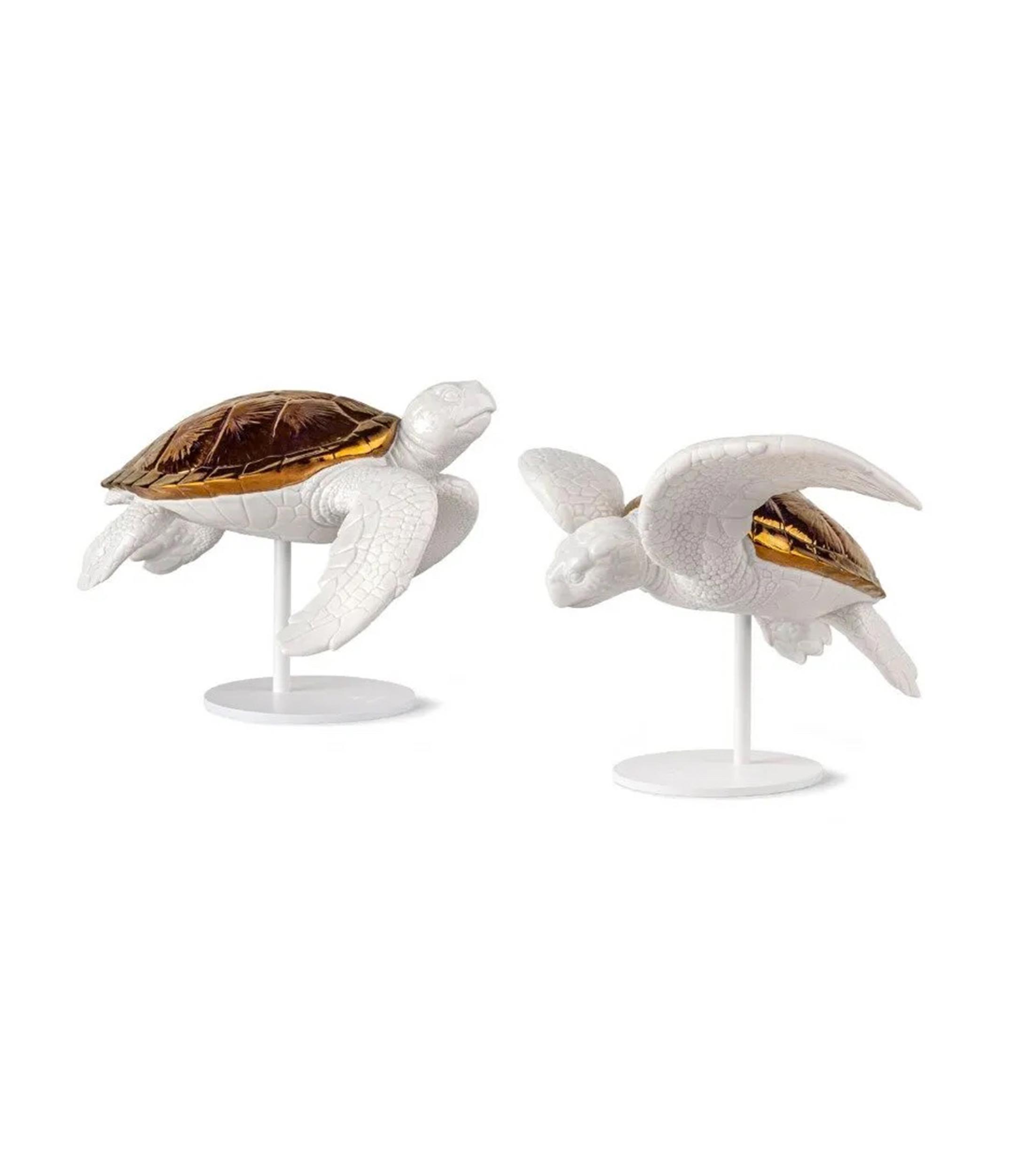 Set de 2 Figuras Decorativas Pareja de tortugas marinas
