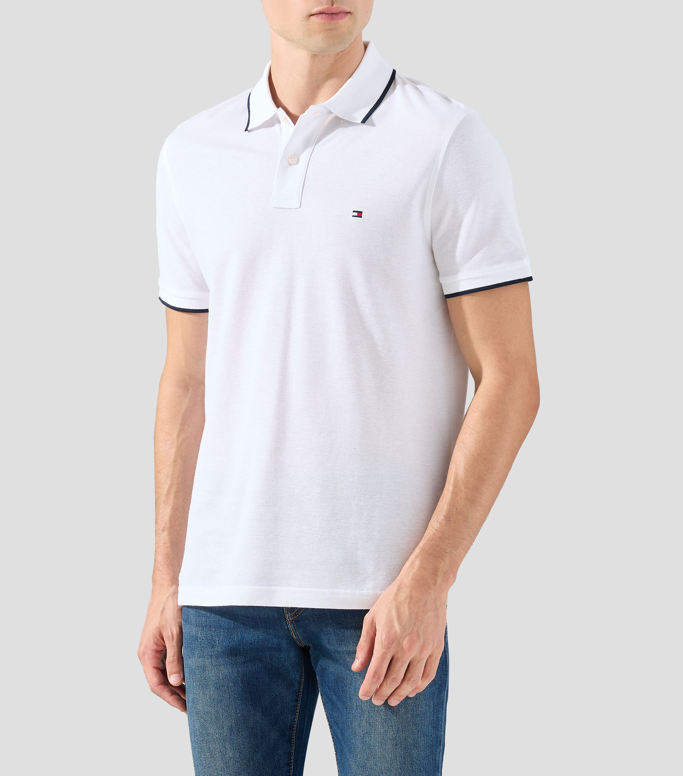 Playera Tipo Polo Manga Corta liso Hombre