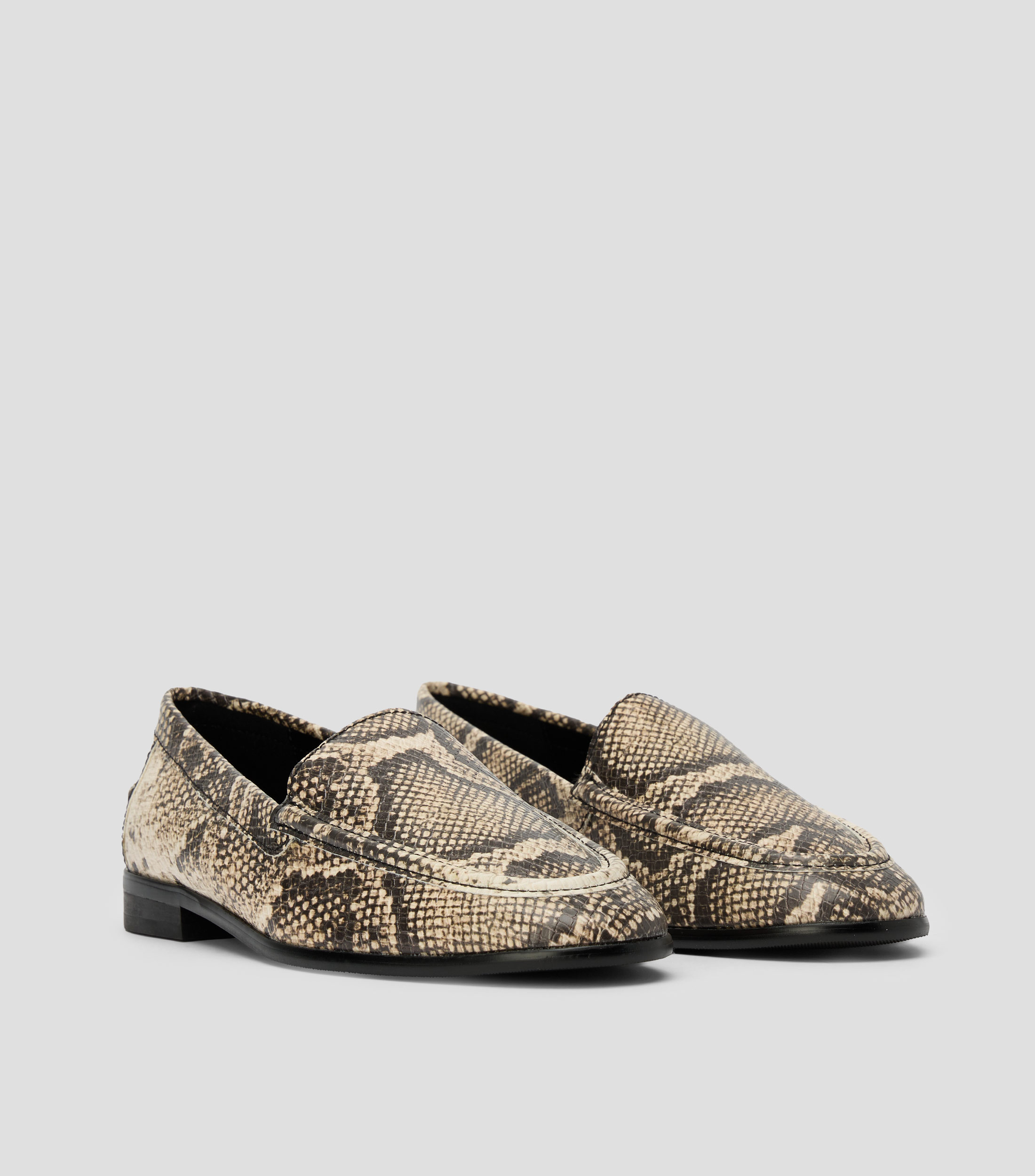 Mocasines planos animalskin Mujer