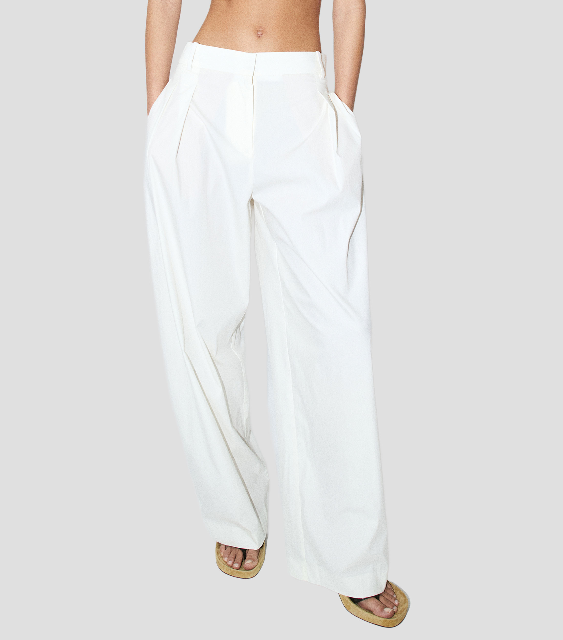 Pantalón liso Mujer