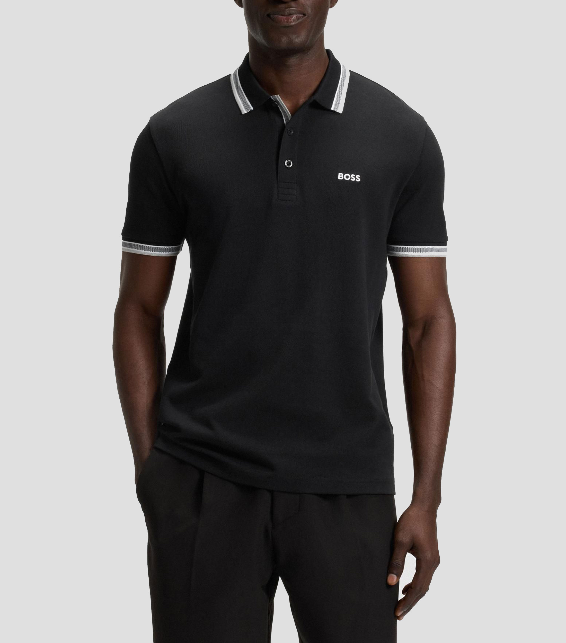 Polo Paddy de piqué de algodón con logo en el reverso del cuello Hombre