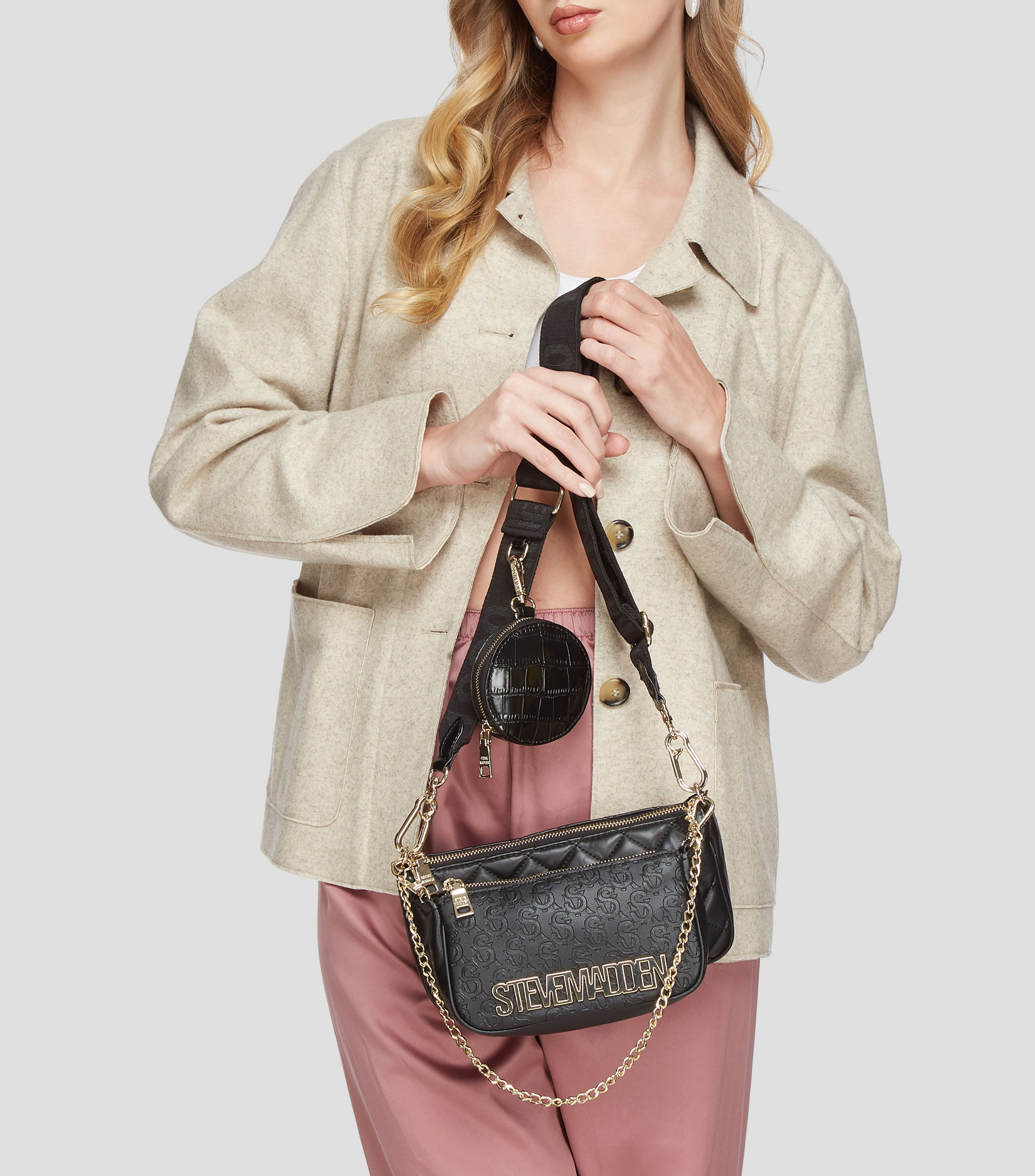 Bolsa crossbody capitonada Mujer