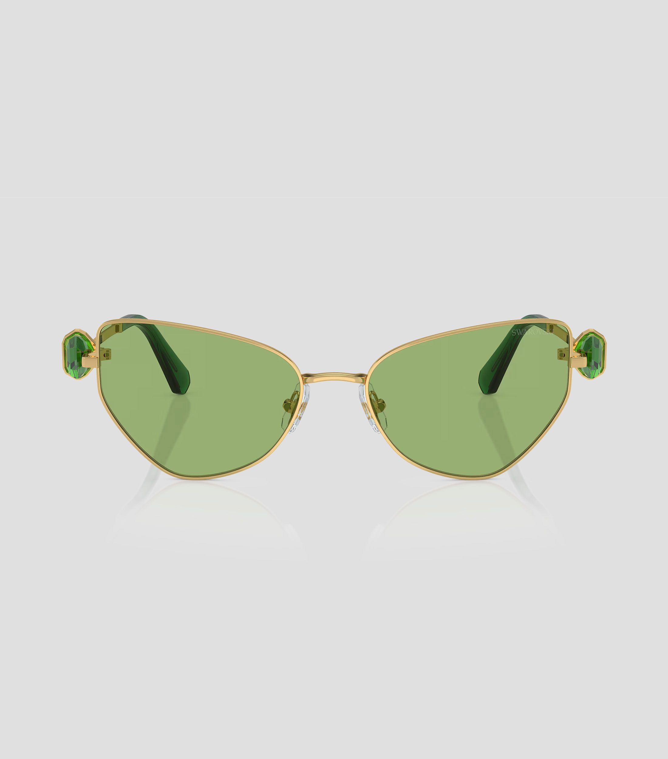 Lentes de sol ojo de gato dorados Mujer
