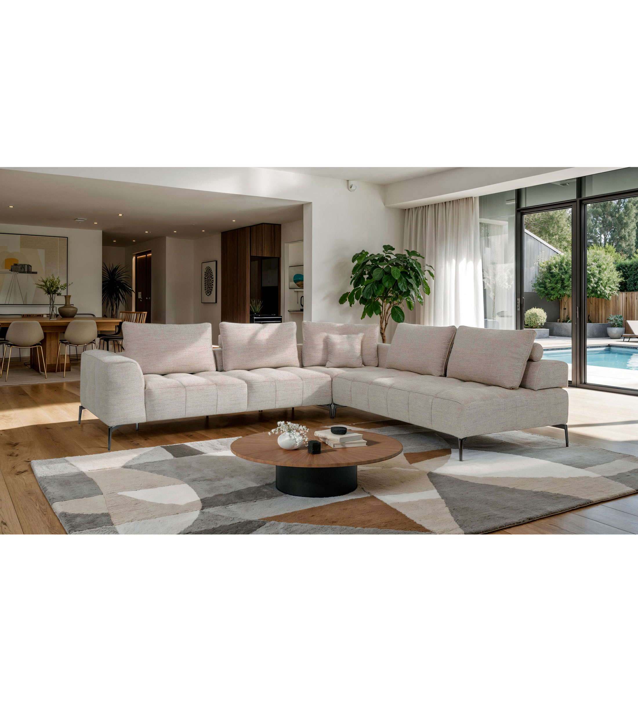 Sofa 1 brazo Izquierdo Bini Beige