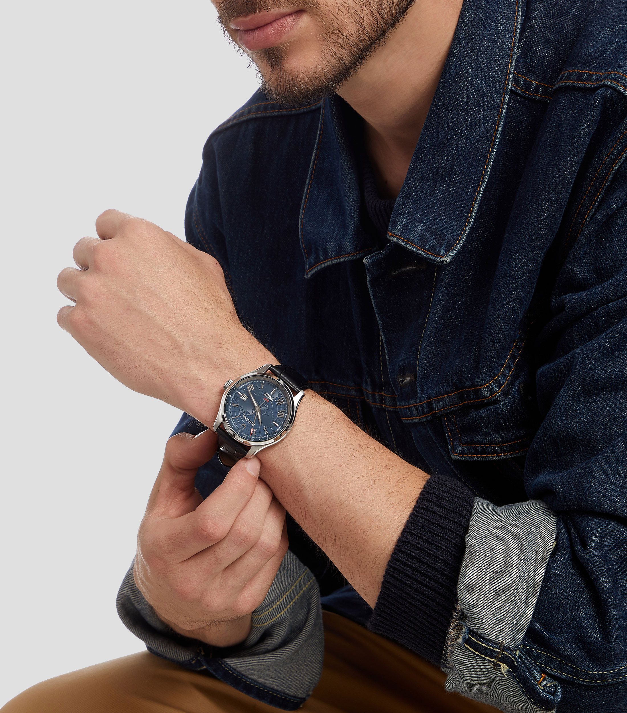 Reloj para Hombre Wilton GMT Casual, Plata