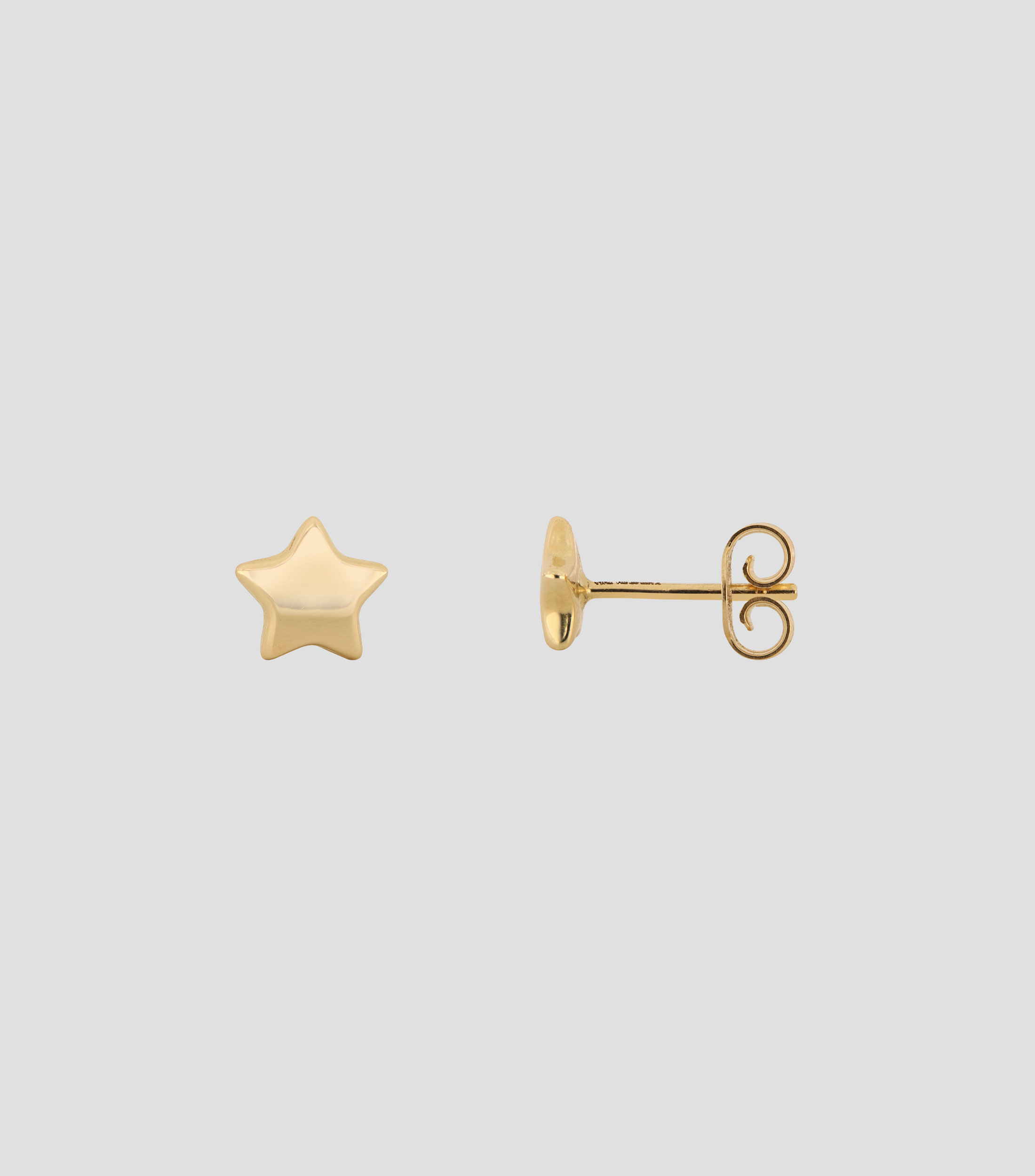 Aretes en oro de 14 kilates Estrellas Mujer
