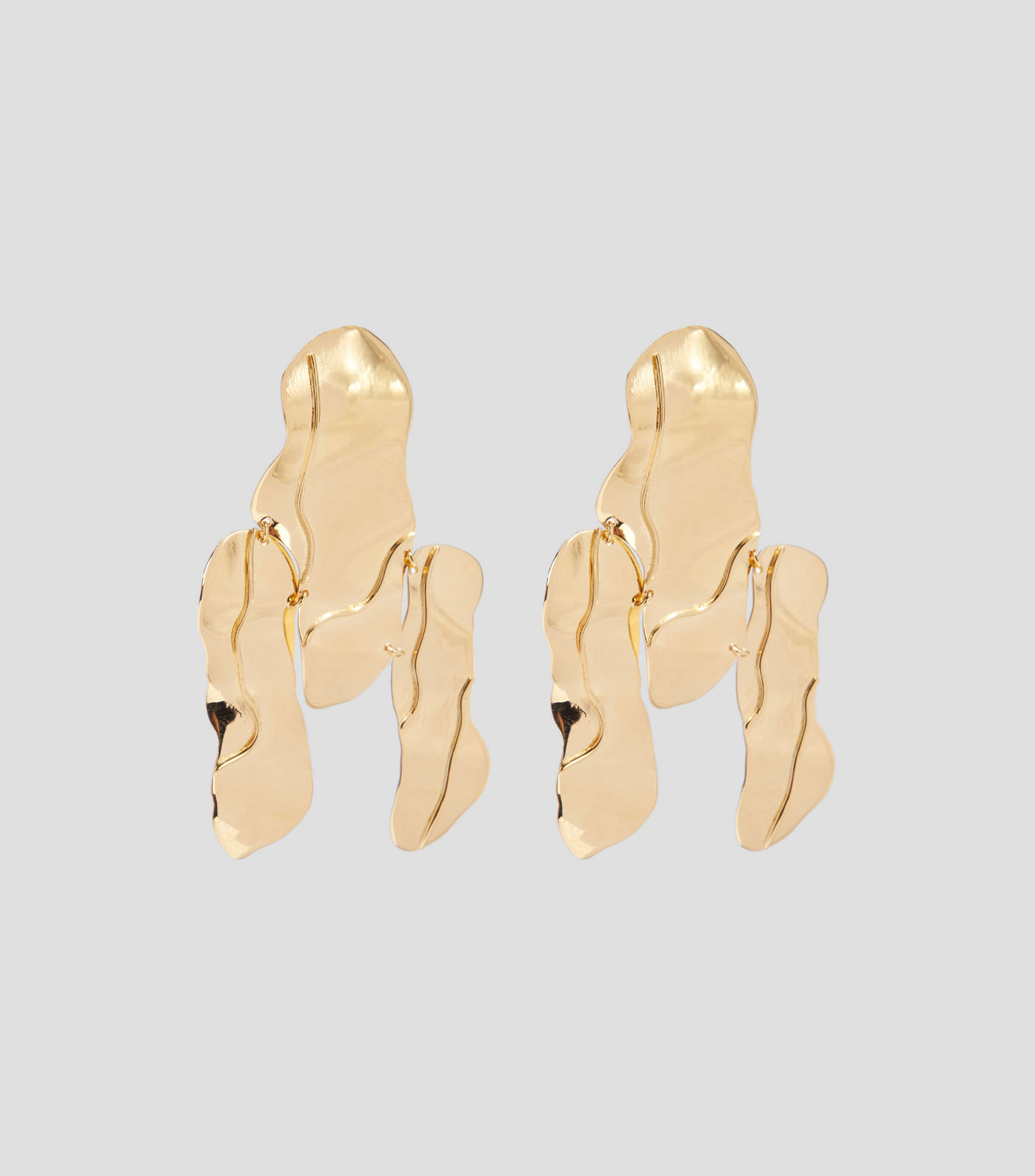 Aretes en plata Tronco Corteza Mujer