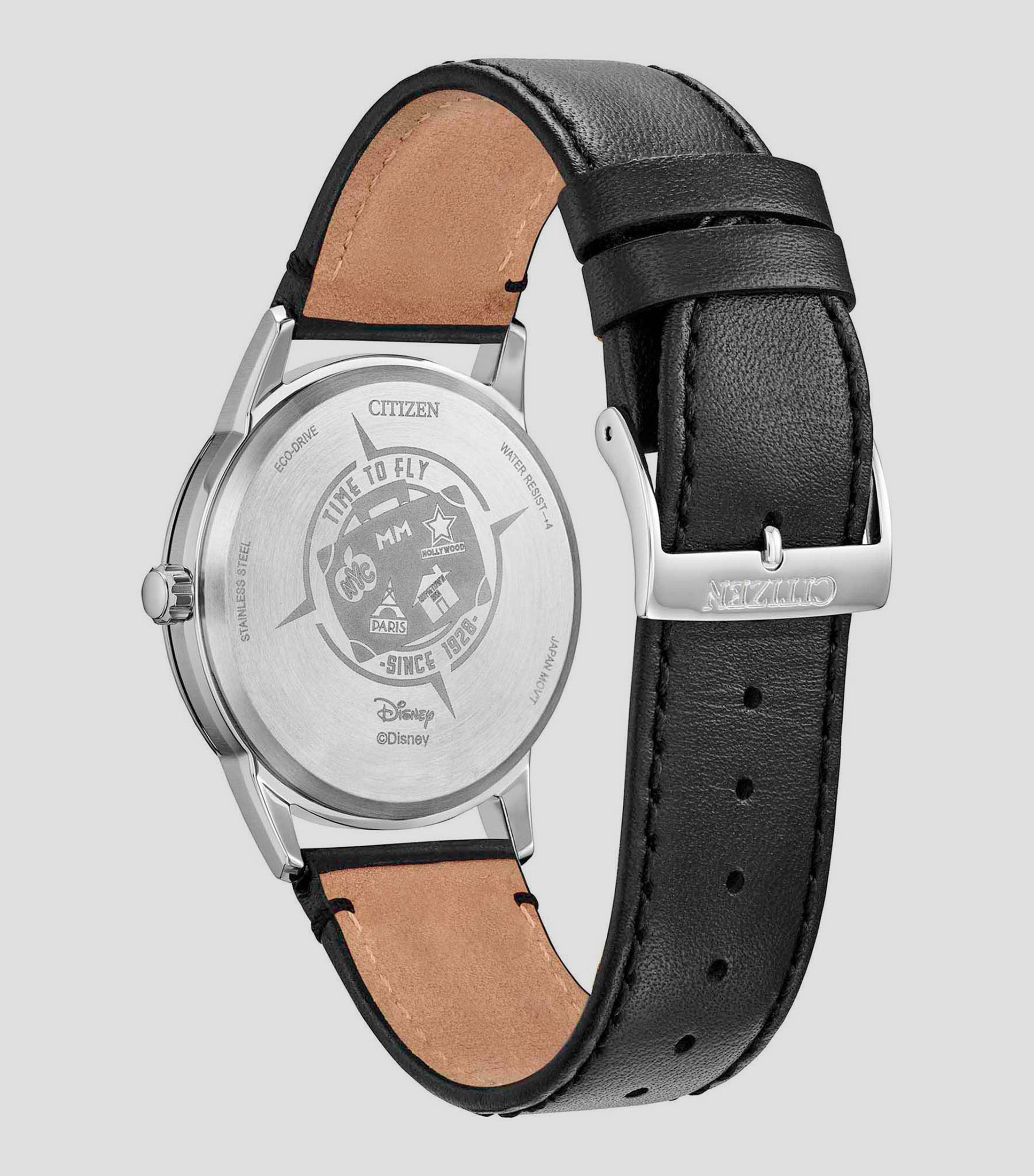 Reloj para Hombre Disney Mickey & Pluto Casual Negro, Plateado