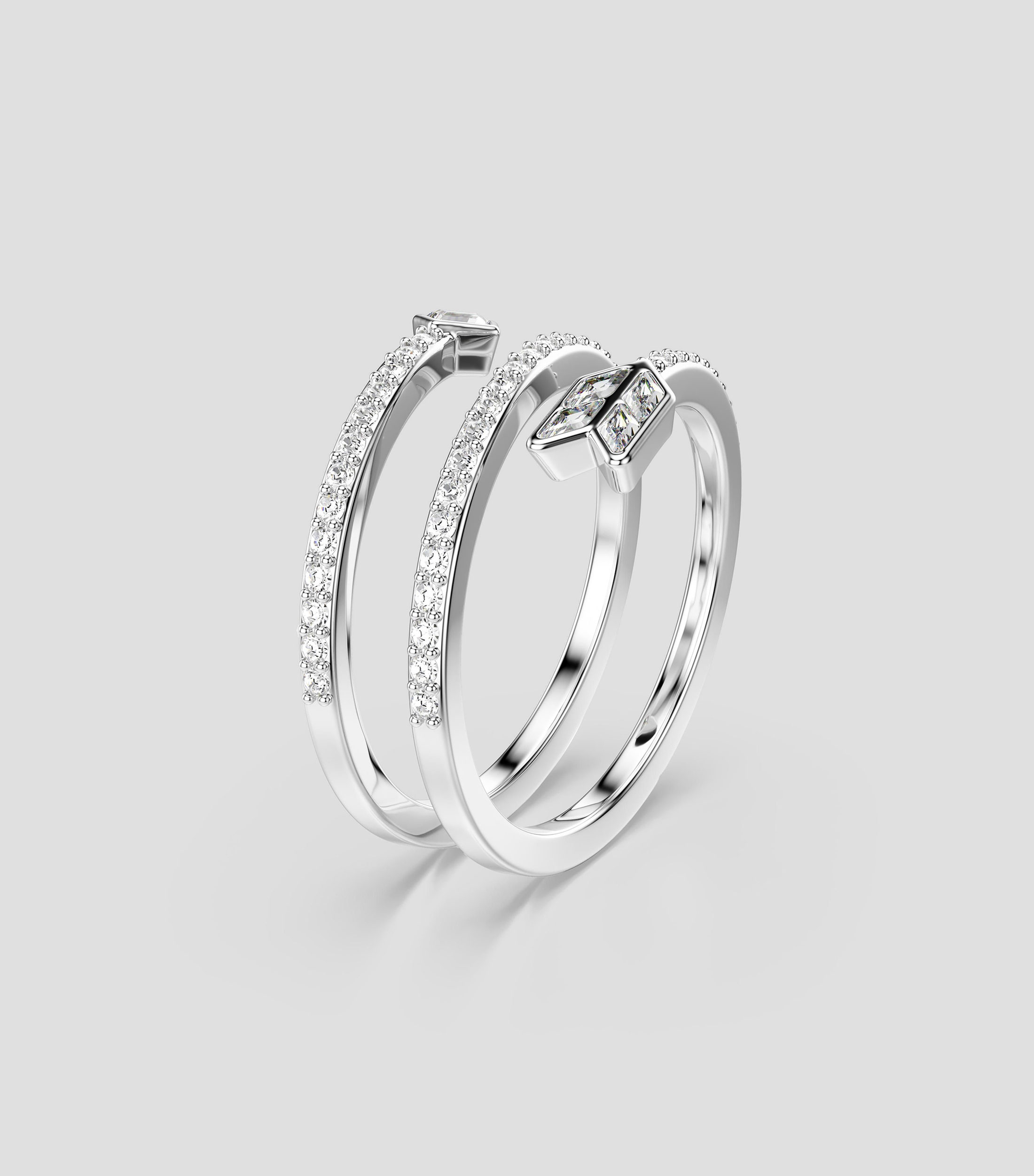 Anillo con cristales Mujer