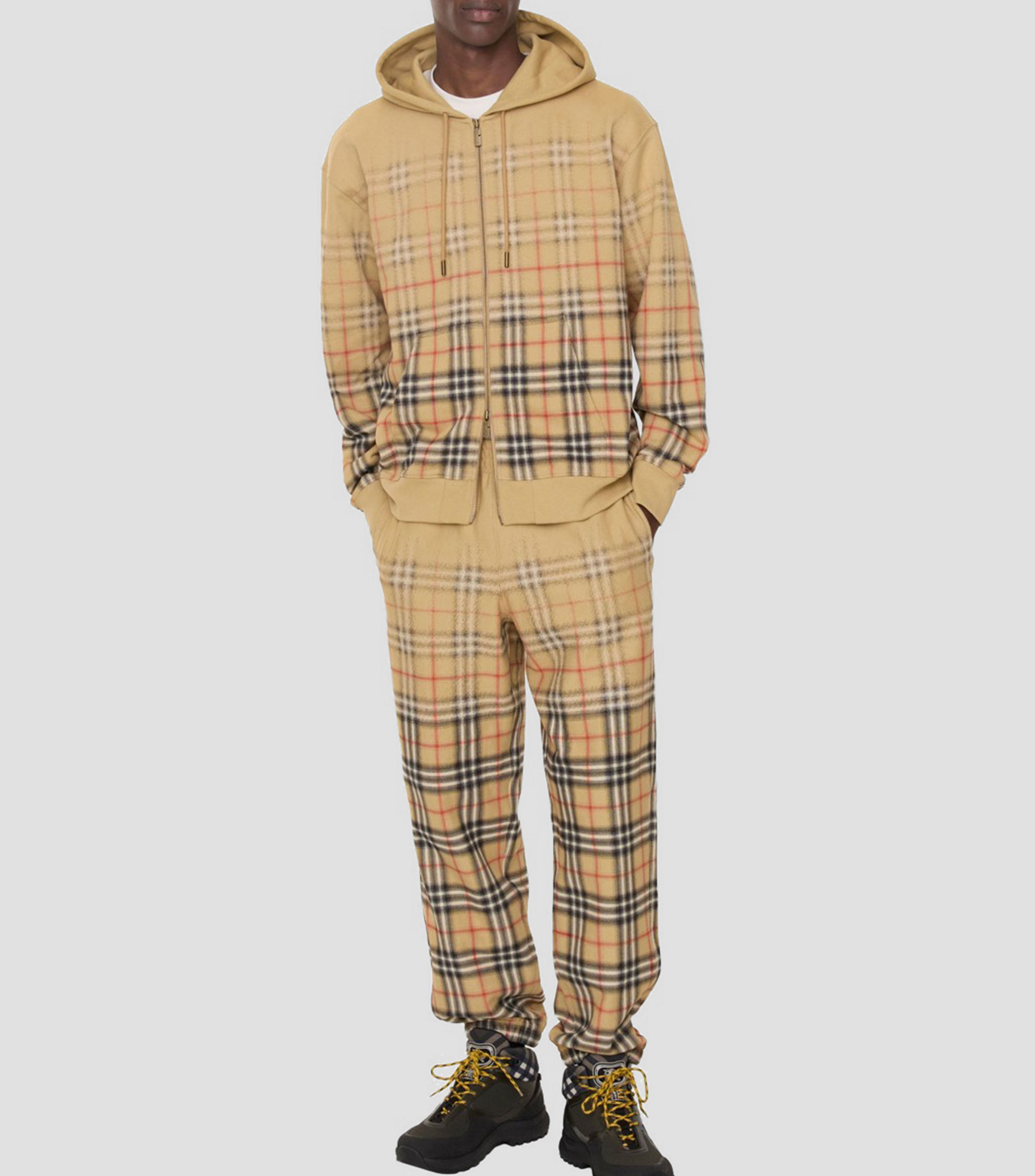 Pants con cuadros Hombre