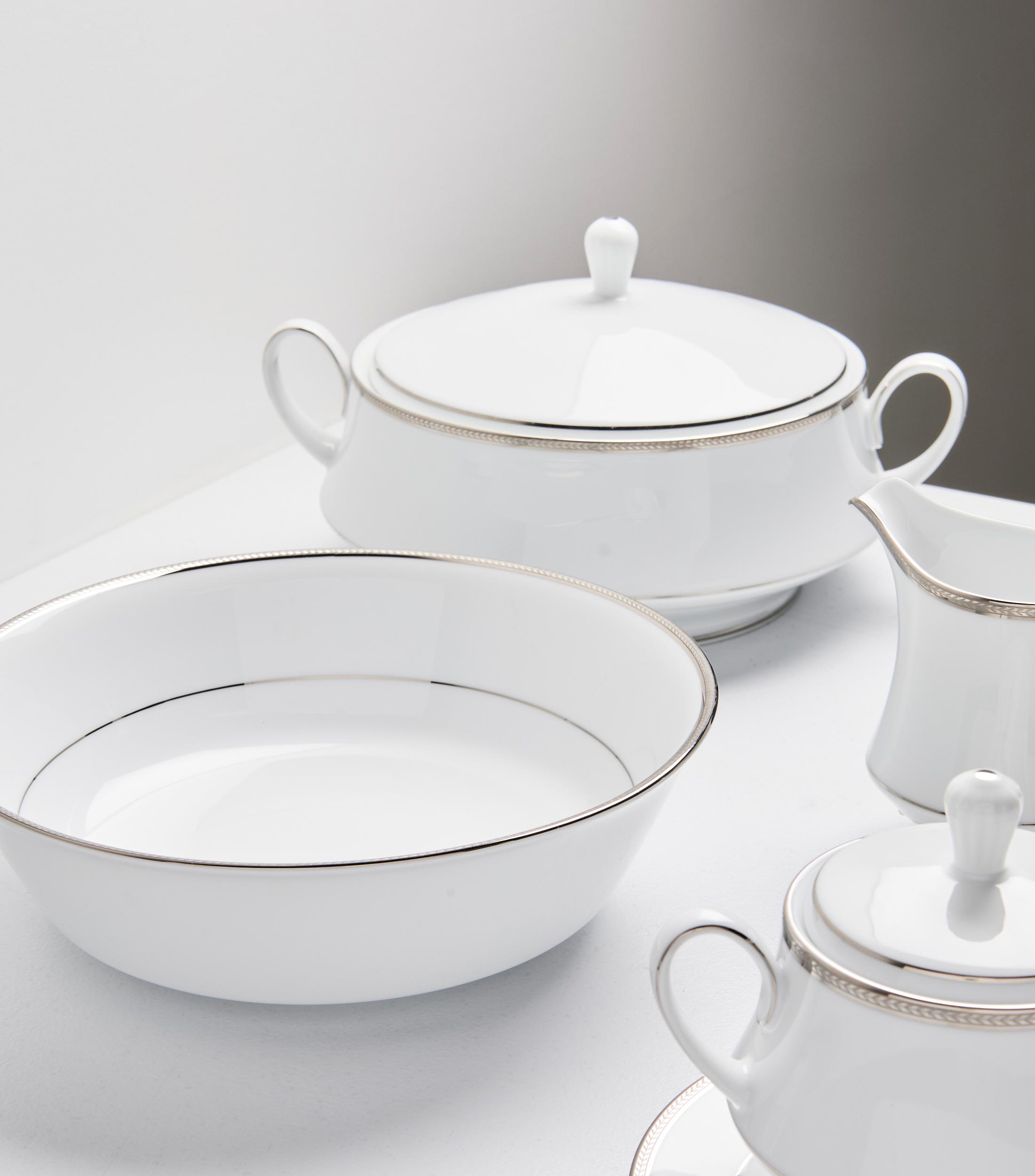 Ensaladera Toorak Platinum en porcelana