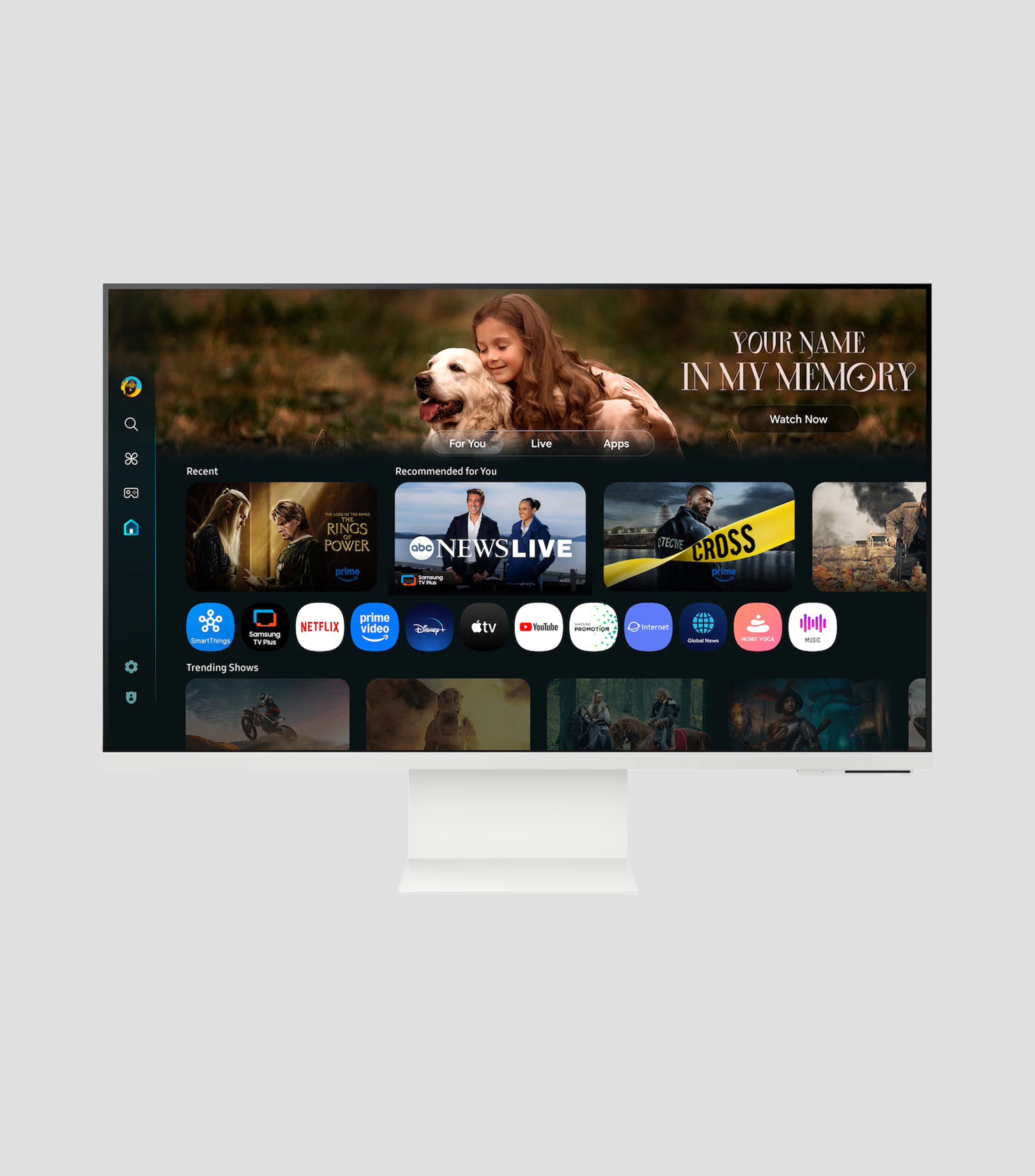 Monitor 32 pulgadas plana Smart TV AI 4K LS32FM801ULXZX