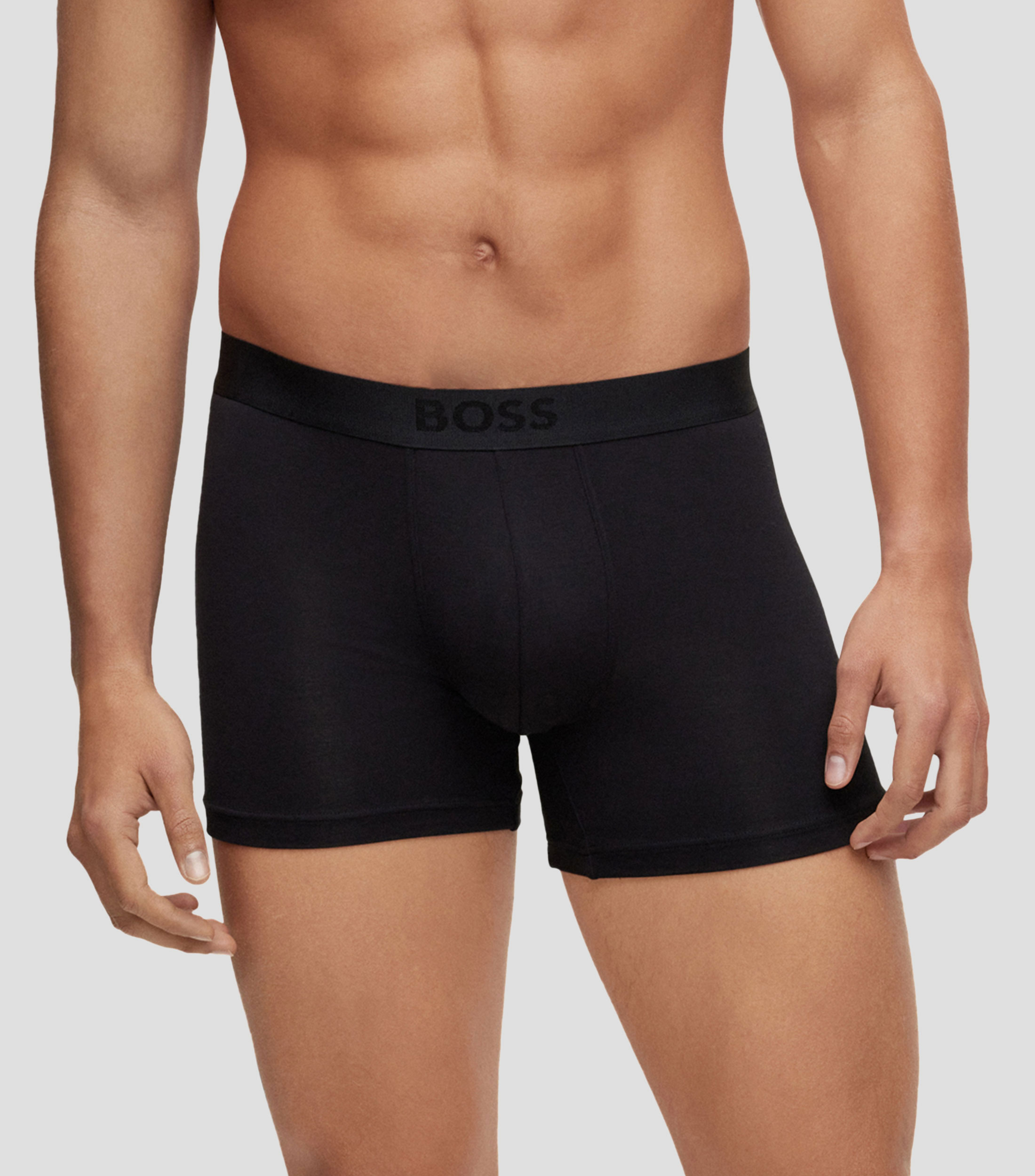 Paquete de dos bóxers de modal elástico con logo Hombre